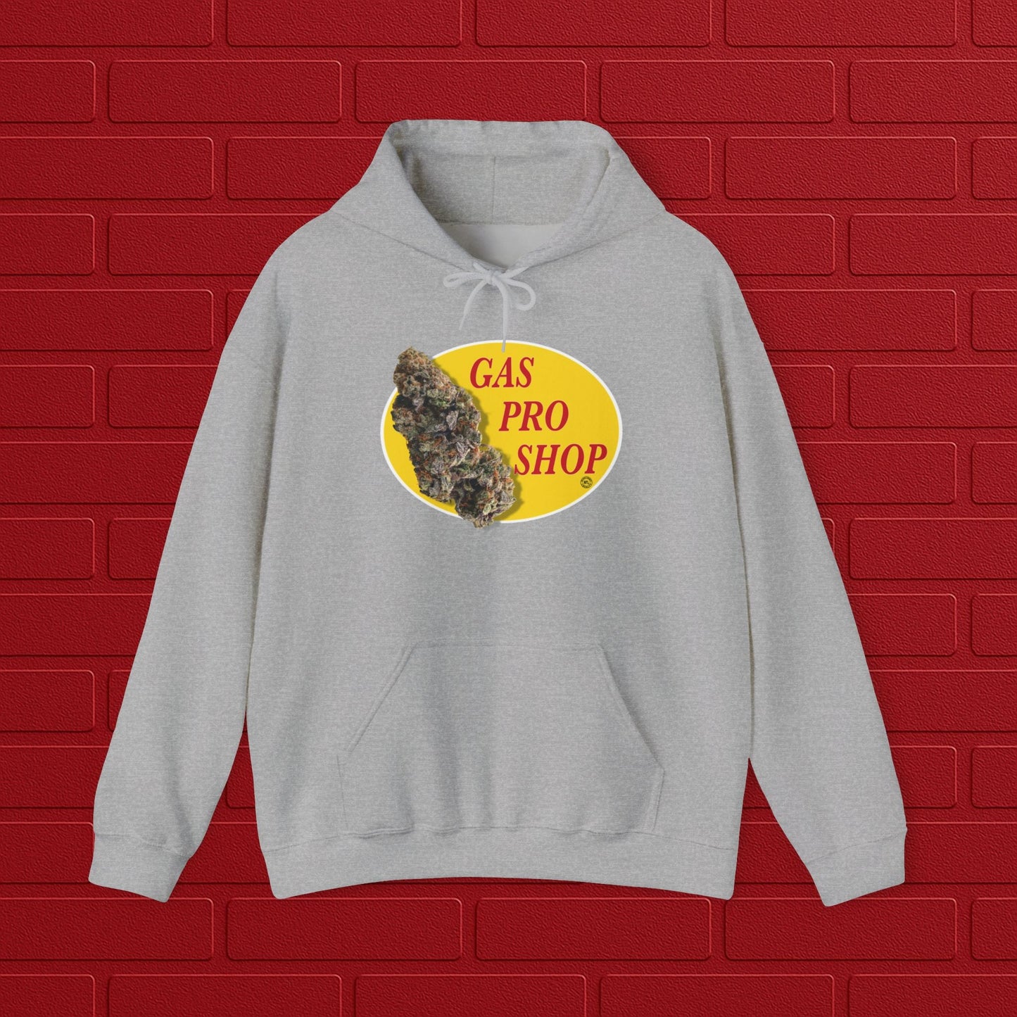 Gas Pro Shop Hoodie | Unisex Cannabis Sweatshirt | Cozy Gift for Stoners | Unique Graphic Hoodie | Perfect for Outdoors & Relaxation Printify