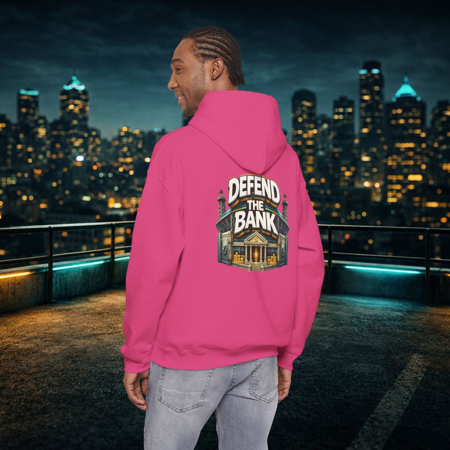 Duuuval Built Different / Defend The Bank Hoodie — Jacksonville Pride Graphic Hoodie Printify