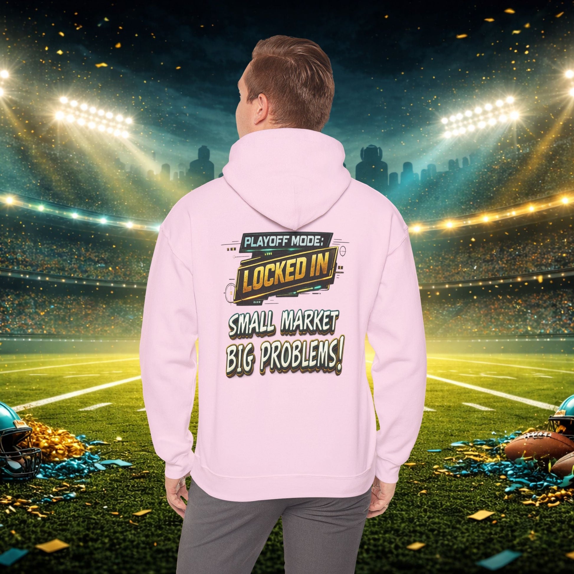 Duval vs All Y’all Hoodie — "Playoff Mode: Locked In" Football Fan Sweatshirt Printify