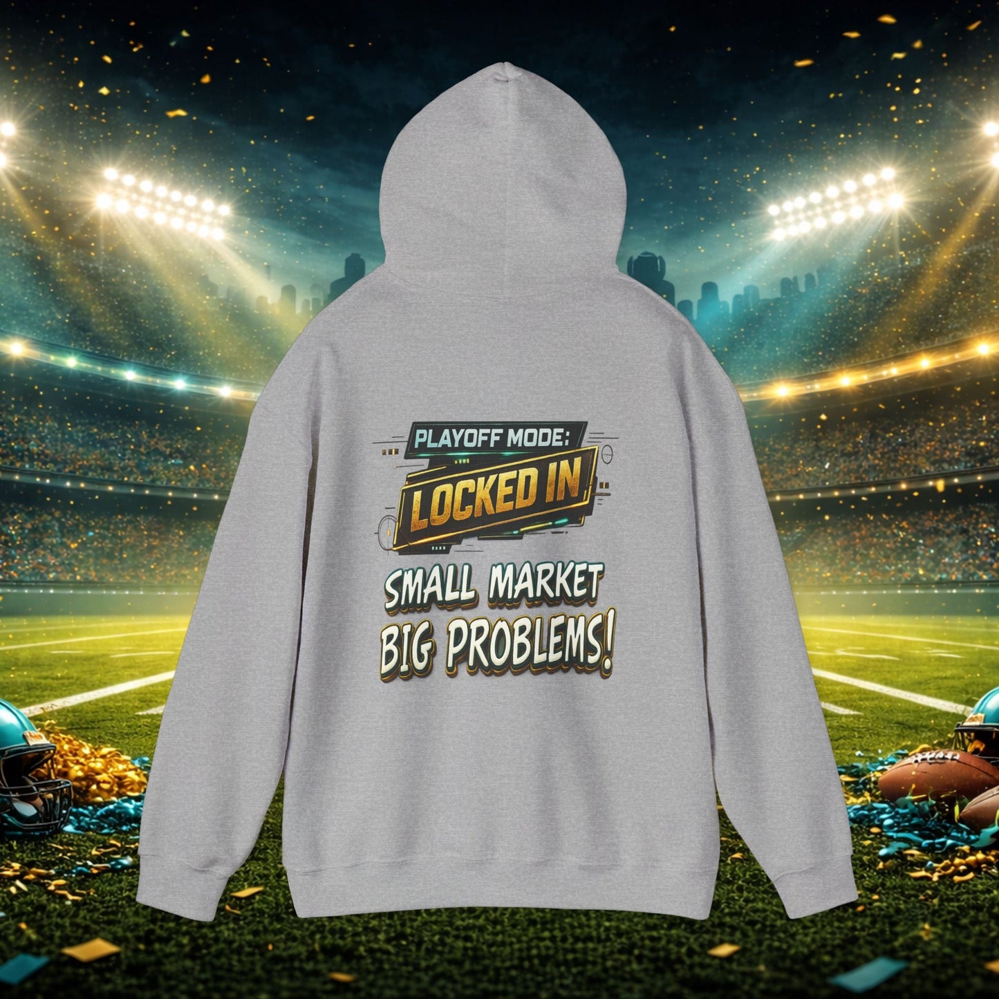 Duval vs All Y’all Hoodie — "Playoff Mode: Locked In" Football Fan Sweatshirt Printify