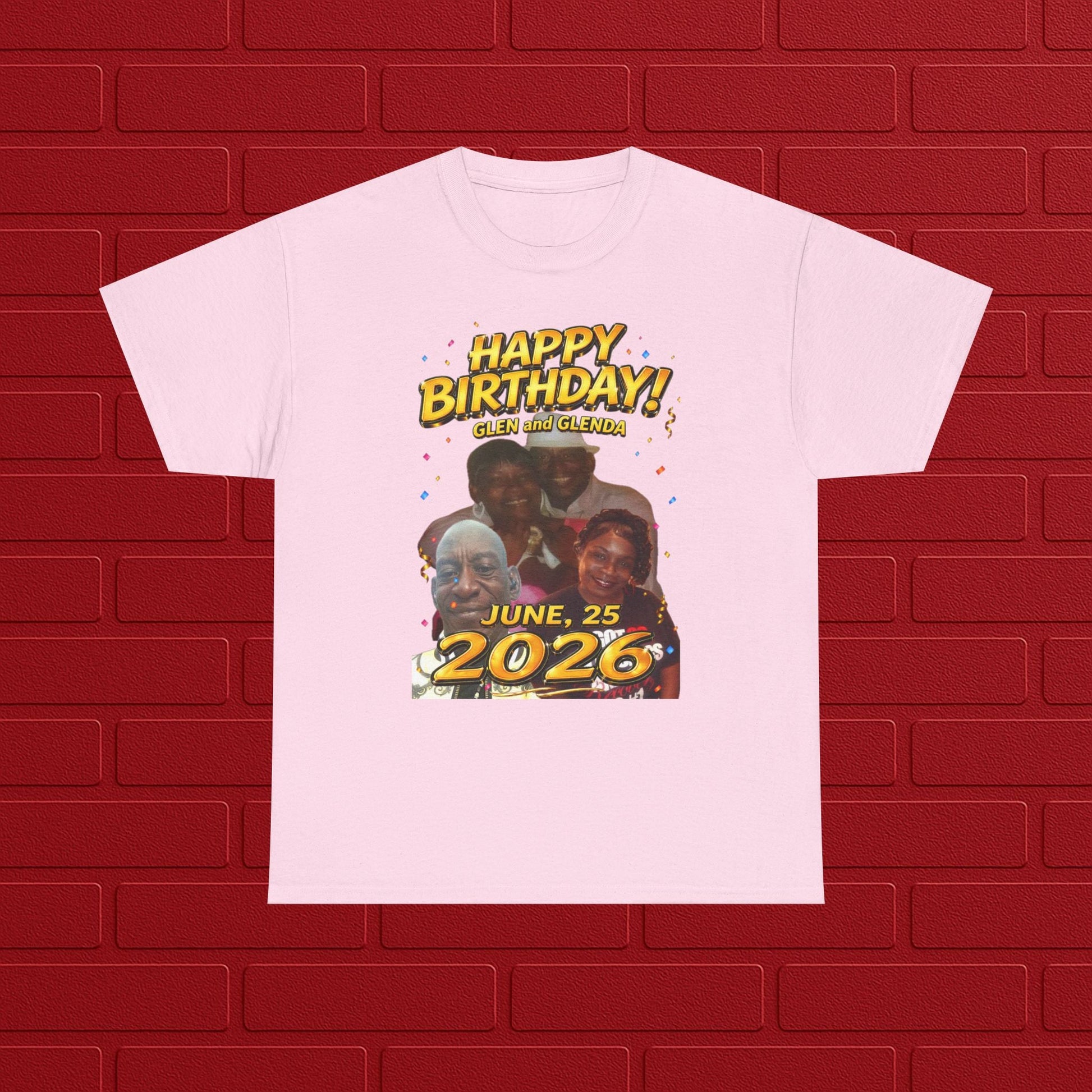 Birthday Tee - "Happy Birthday! June 25 2026" Personalized Glen Tribute Shirt Printify