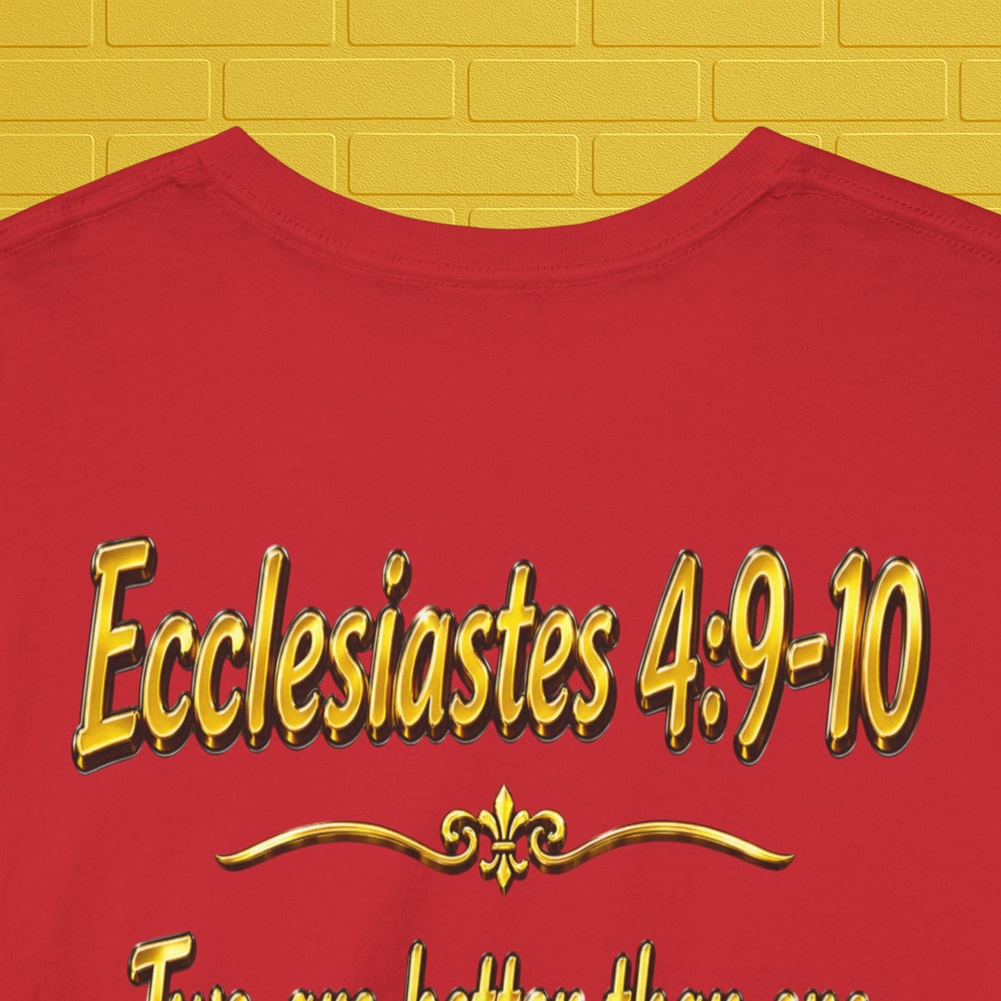 Birthday Tee — "Happy Birthday GLEN & GLENDA”! June 25 2026" with Ecclesiastes 4:9–10 Back Printify
