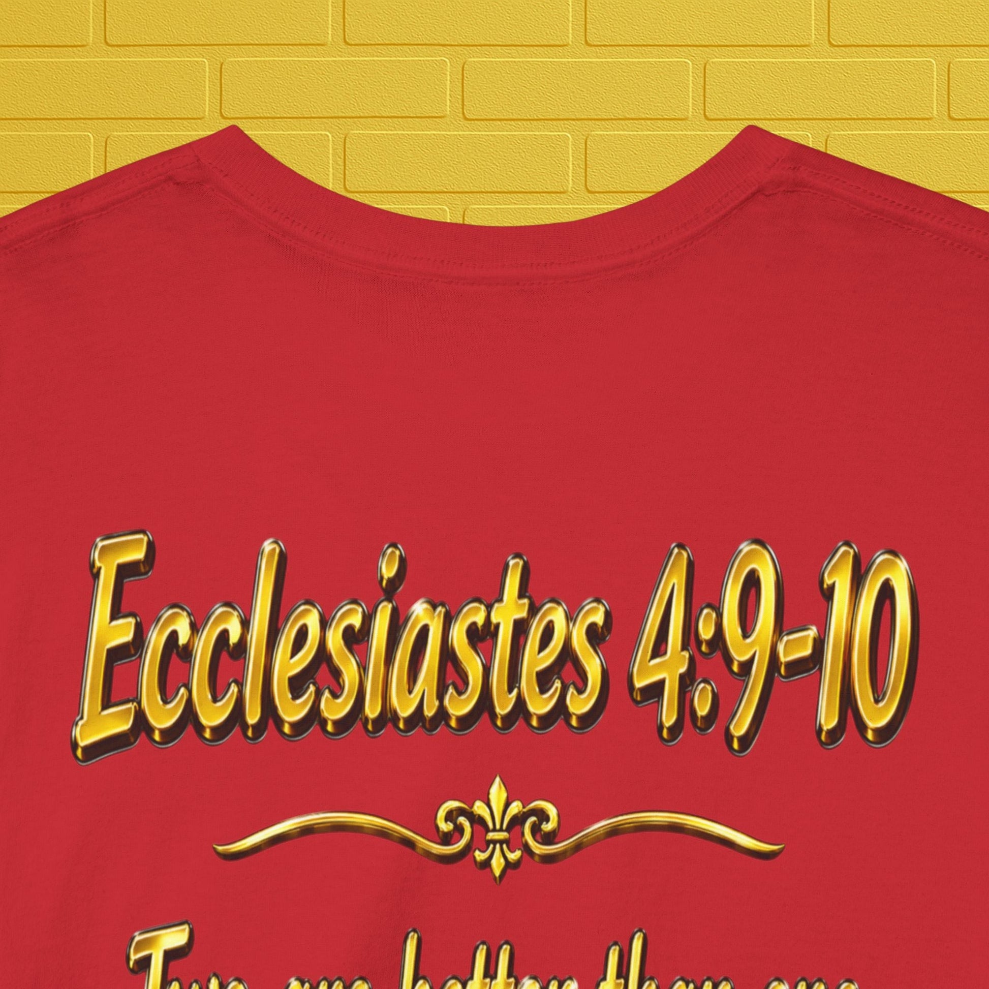 Birthday Tee — "Happy Birthday GLEN & GLENDA”! June 25 2026" with Ecclesiastes 4:9–10 Back Printify