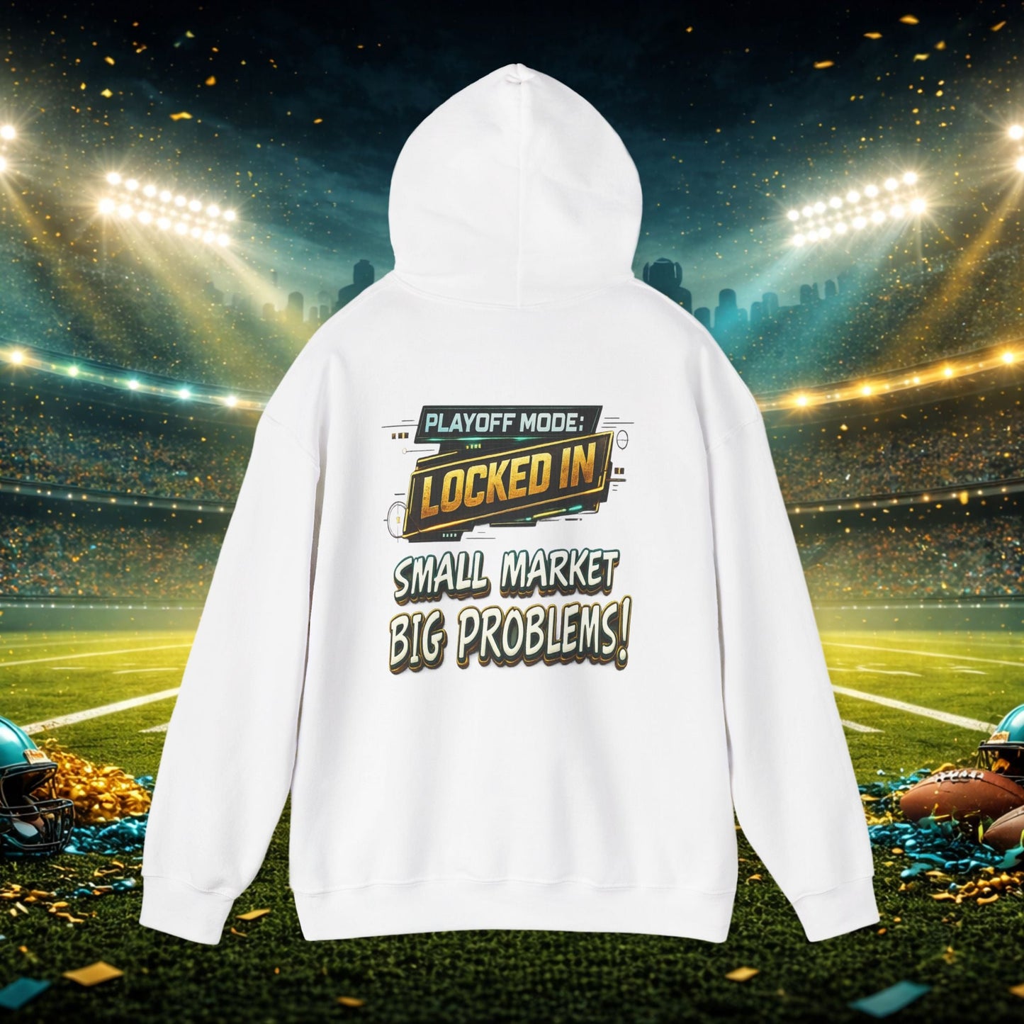 Duval vs All Y’all Hoodie — "Playoff Mode: Locked In" Football Fan Sweatshirt Printify