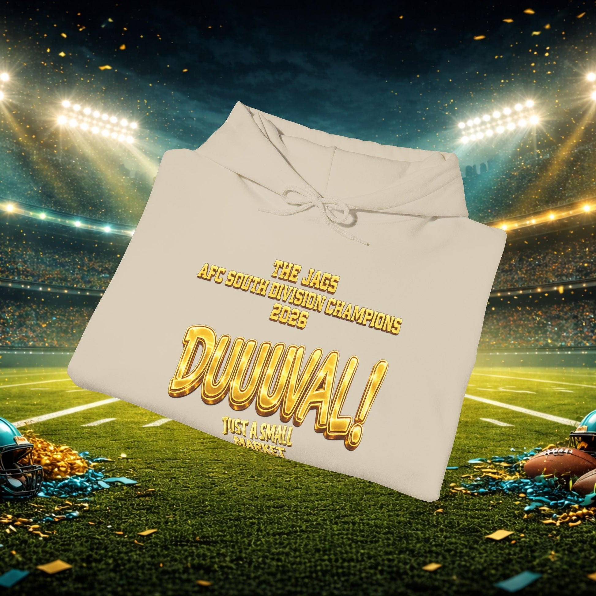 Duuval! Football Hoodie — "Locked In" Small Market Pride Sweatshirt Printify