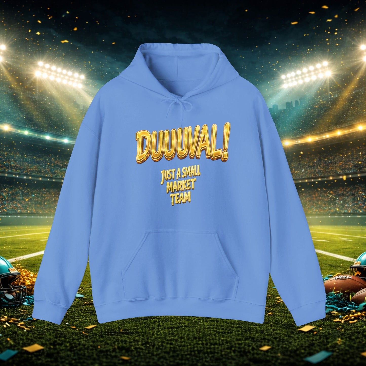Duuval! Football Hoodie — "Locked In" Small Market Pride Sweatshirt Printify