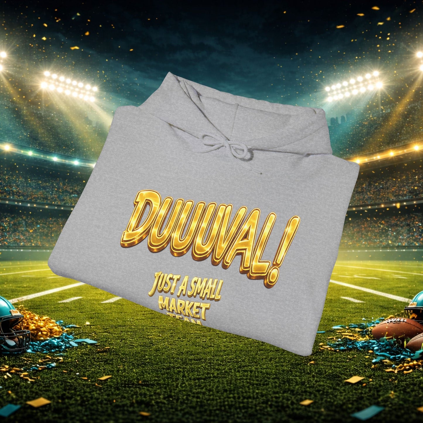 Duuval! Football Hoodie — "Locked In" Small Market Pride Sweatshirt Printify
