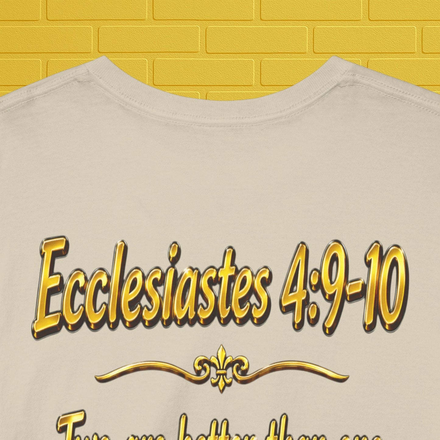 Birthday Tee — "Happy Birthday GLEN & GLENDA”! June 25 2026" with Ecclesiastes 4:9–10 Back Printify