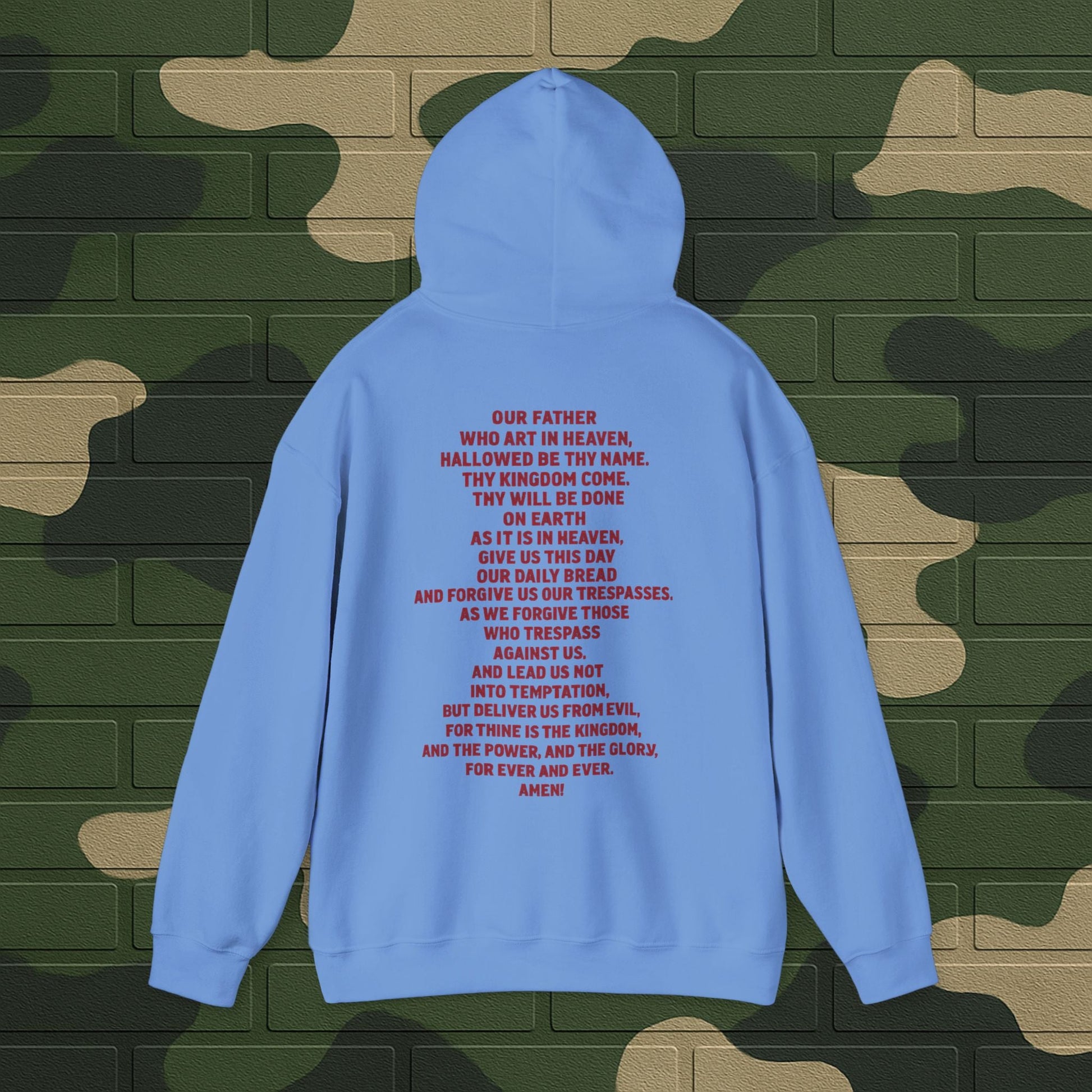 Hoodie — "Long Live Tushay" Memorial Hoodie with Lord's Prayer Back Printify