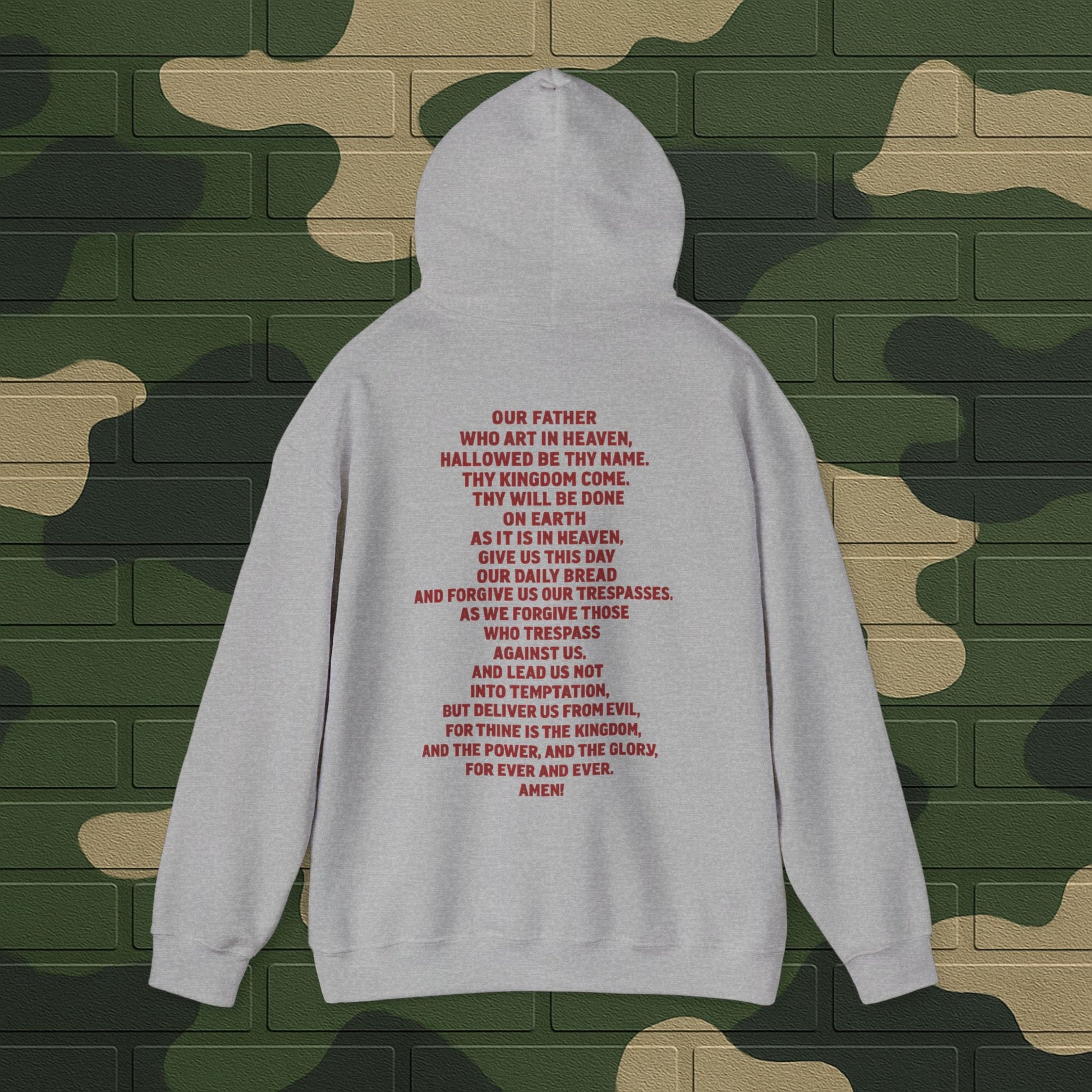 Hoodie — "Long Live Tushay" Memorial Hoodie with Lord's Prayer Back Printify