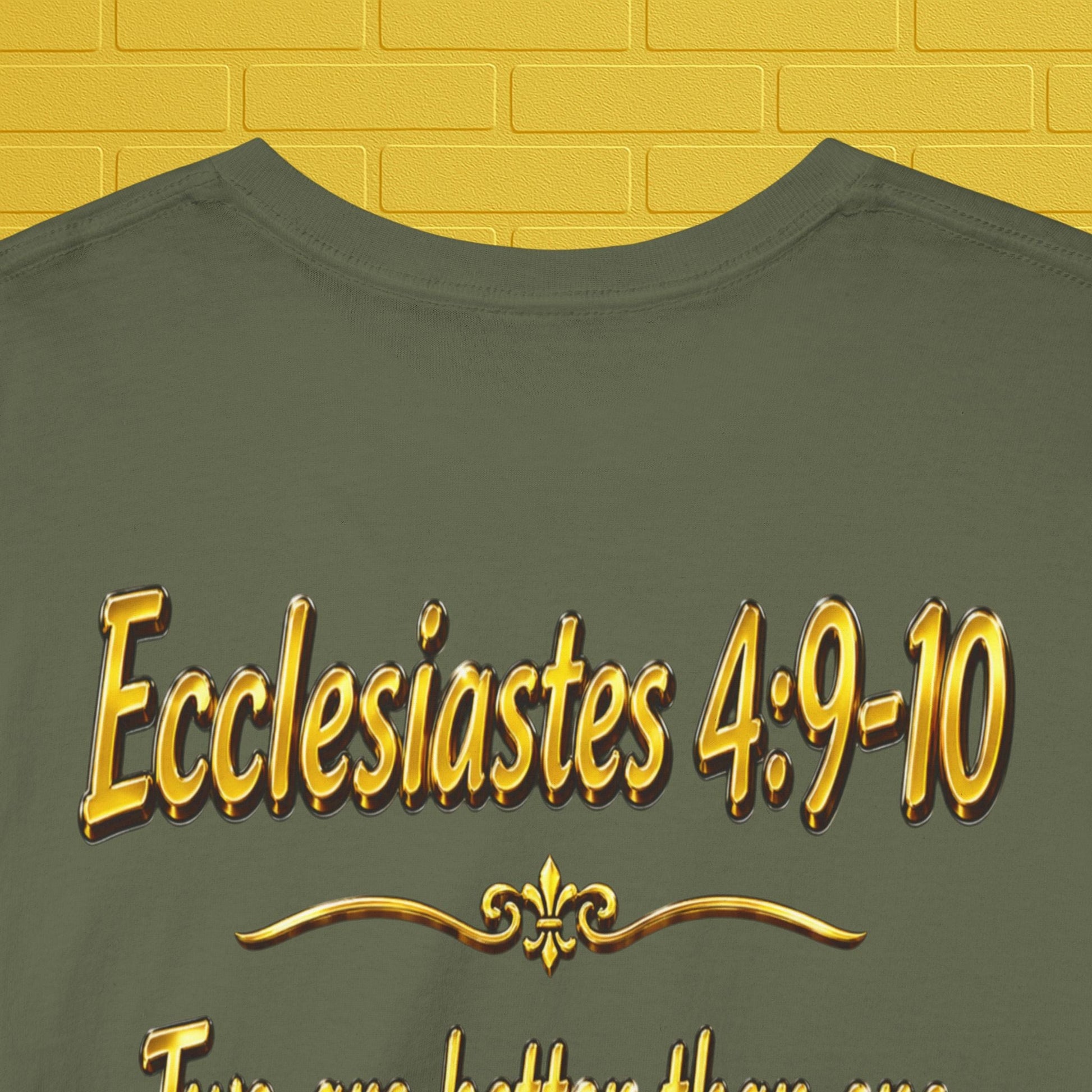 Birthday Tee — "Happy Birthday GLEN & GLENDA”! June 25 2026" with Ecclesiastes 4:9–10 Back Printify