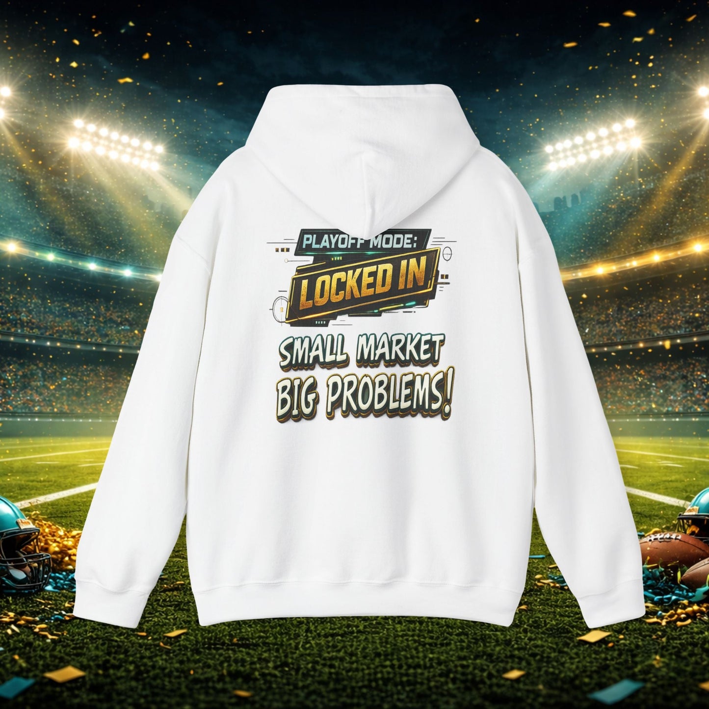 Duval vs All Y’all Hoodie — "Playoff Mode: Locked In" Football Fan Sweatshirt Printify