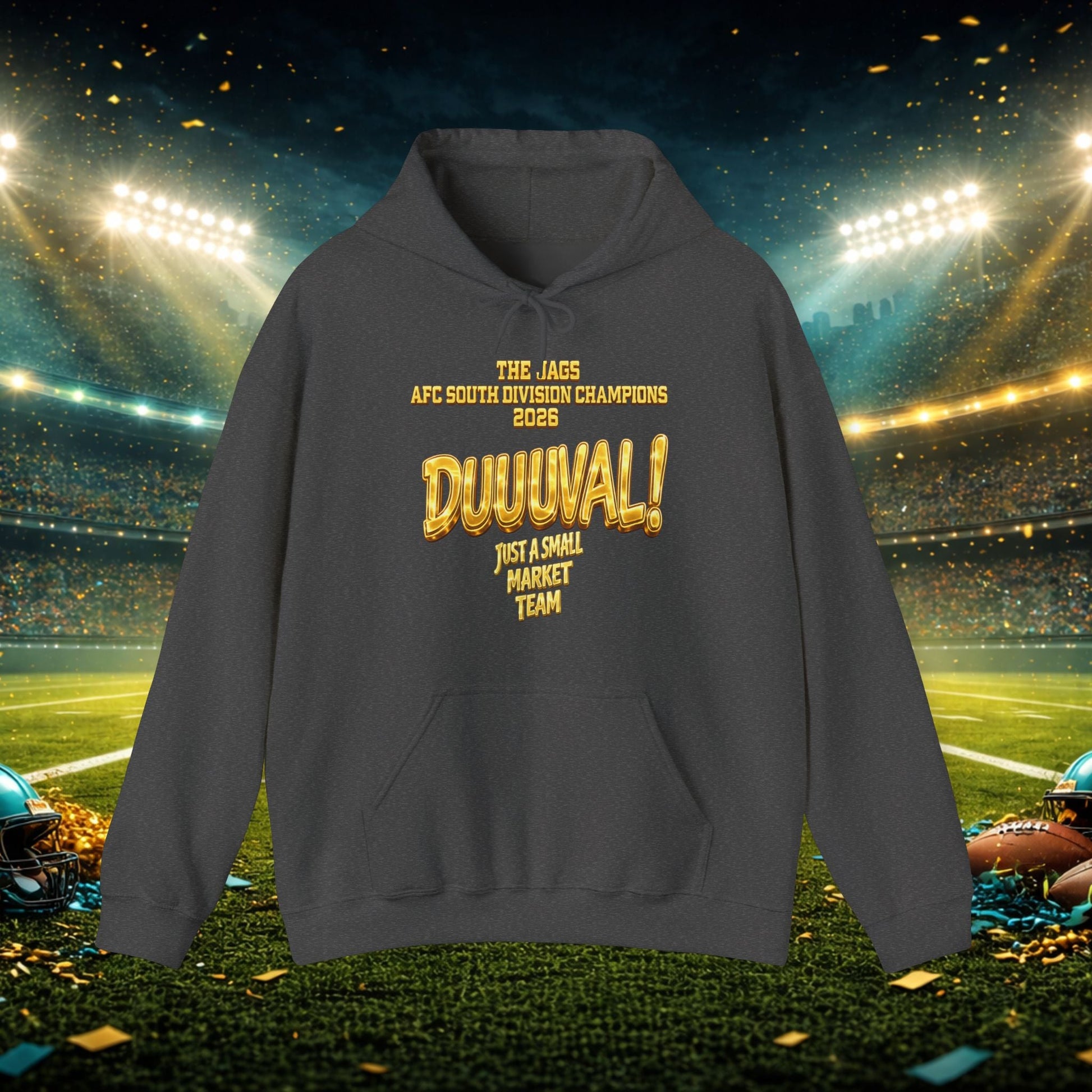 Duuval! Football Hoodie — "Locked In" Small Market Pride Sweatshirt Printify