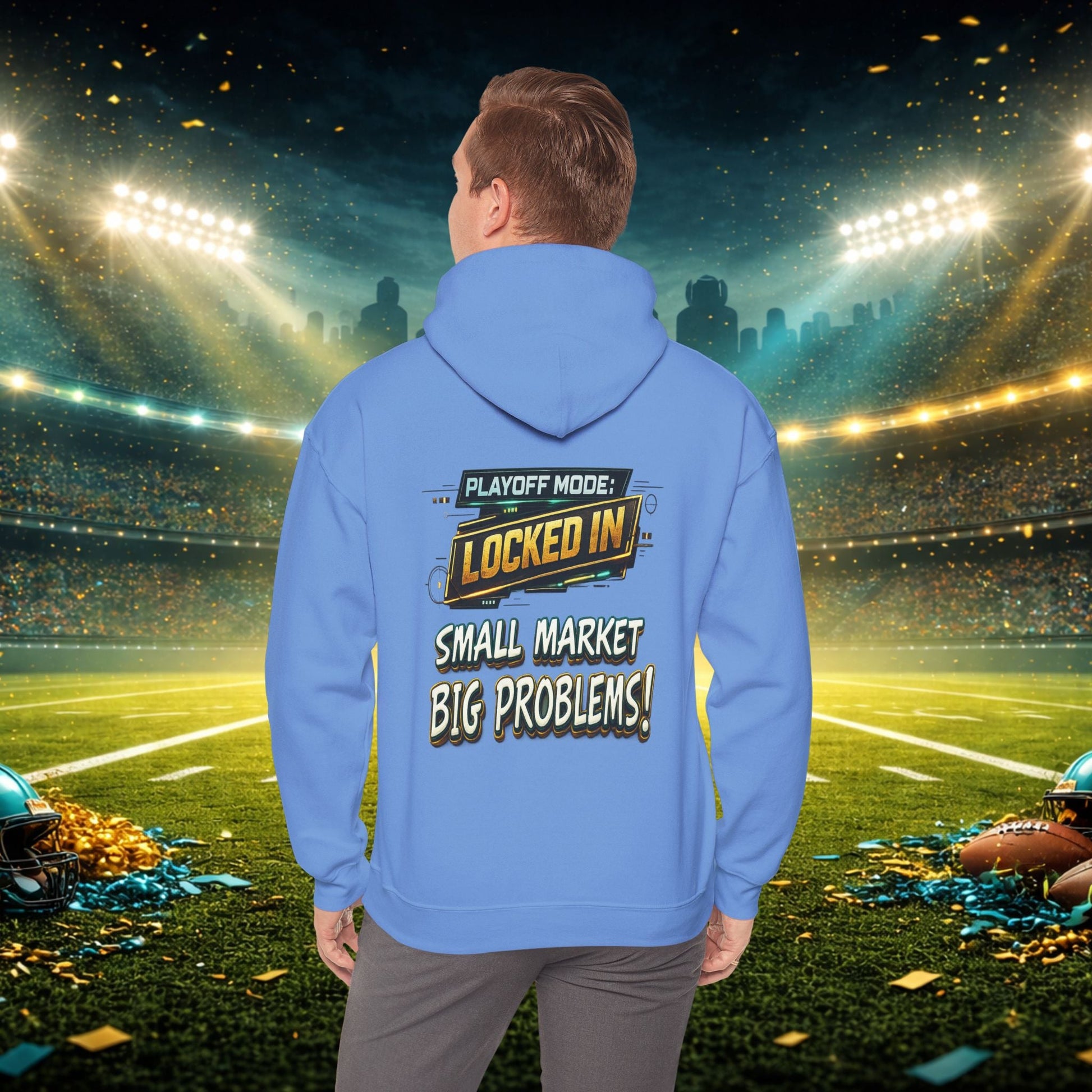 Duval vs All Y’all Hoodie — "Playoff Mode: Locked In" Football Fan Sweatshirt Printify