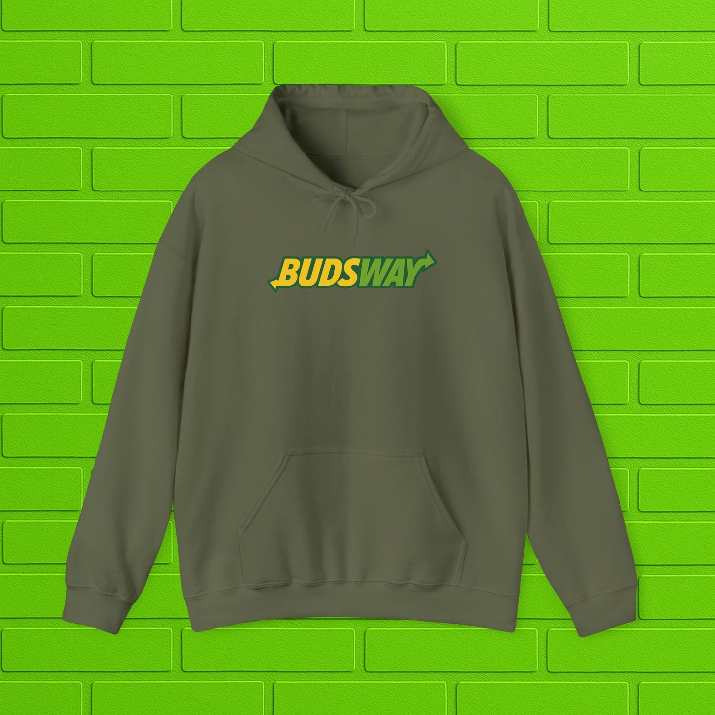 BUDSWAY Hoodie | Unisex Heavy Blend Sweatshirt | Streetwear Hoodie | Cozy Casual Pullover | Gift for Him or Her