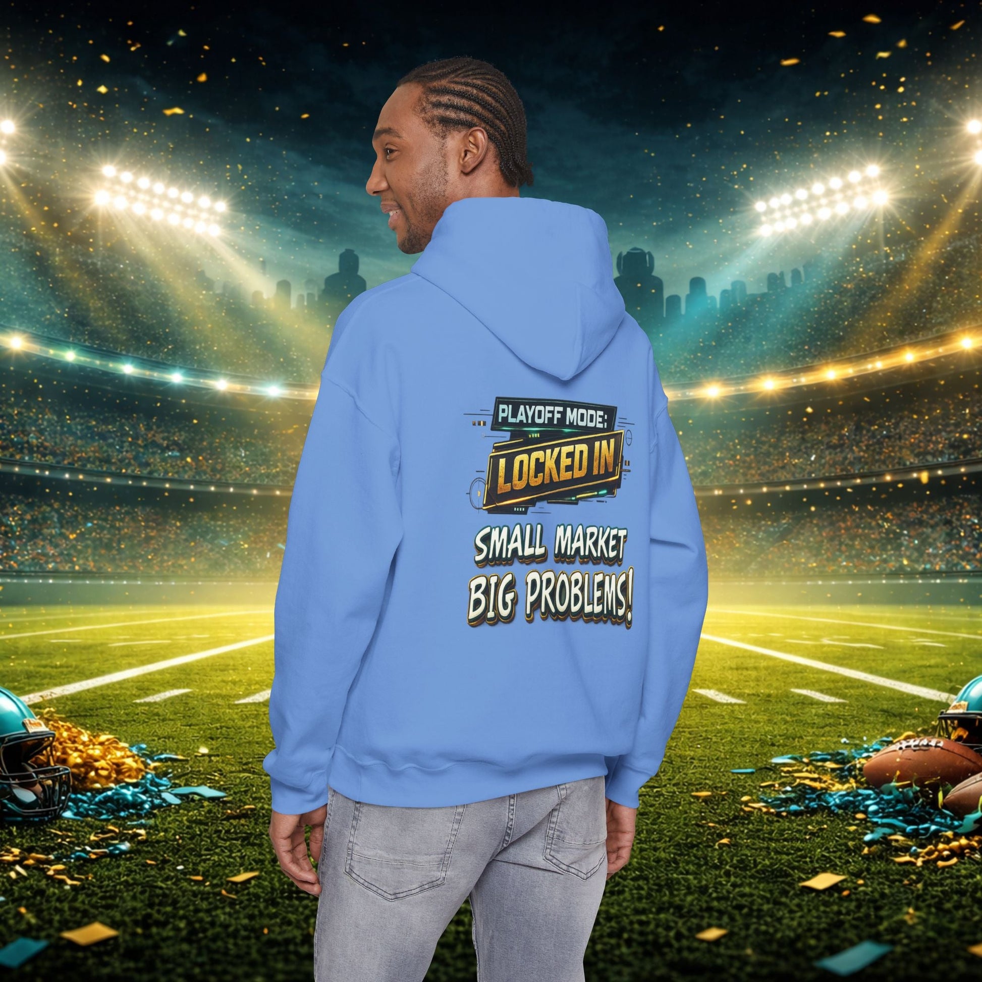 Duval vs All Y’all Hoodie — "Playoff Mode: Locked In" Football Fan Sweatshirt Printify