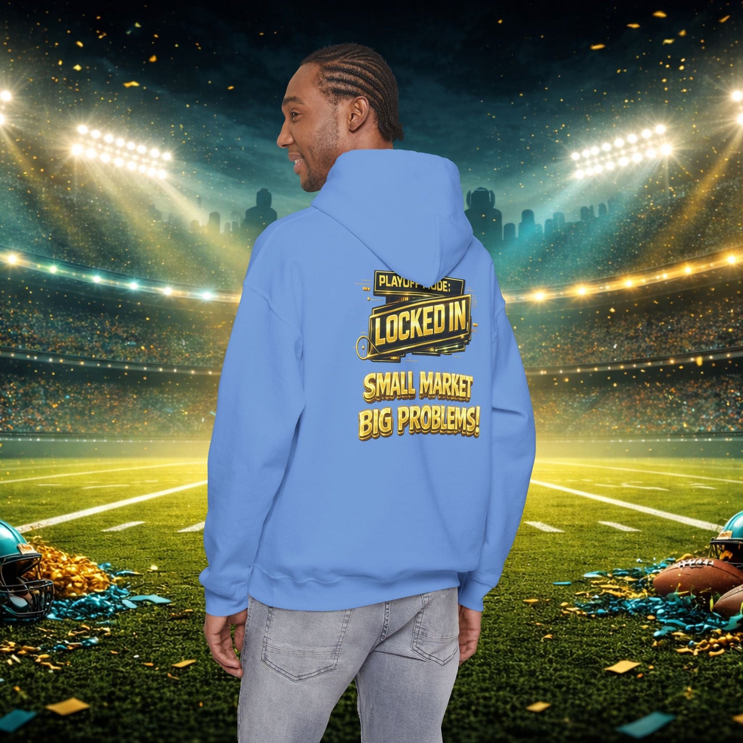 Duuval! Football Hoodie — "Locked In" Small Market Pride Sweatshirt Printify