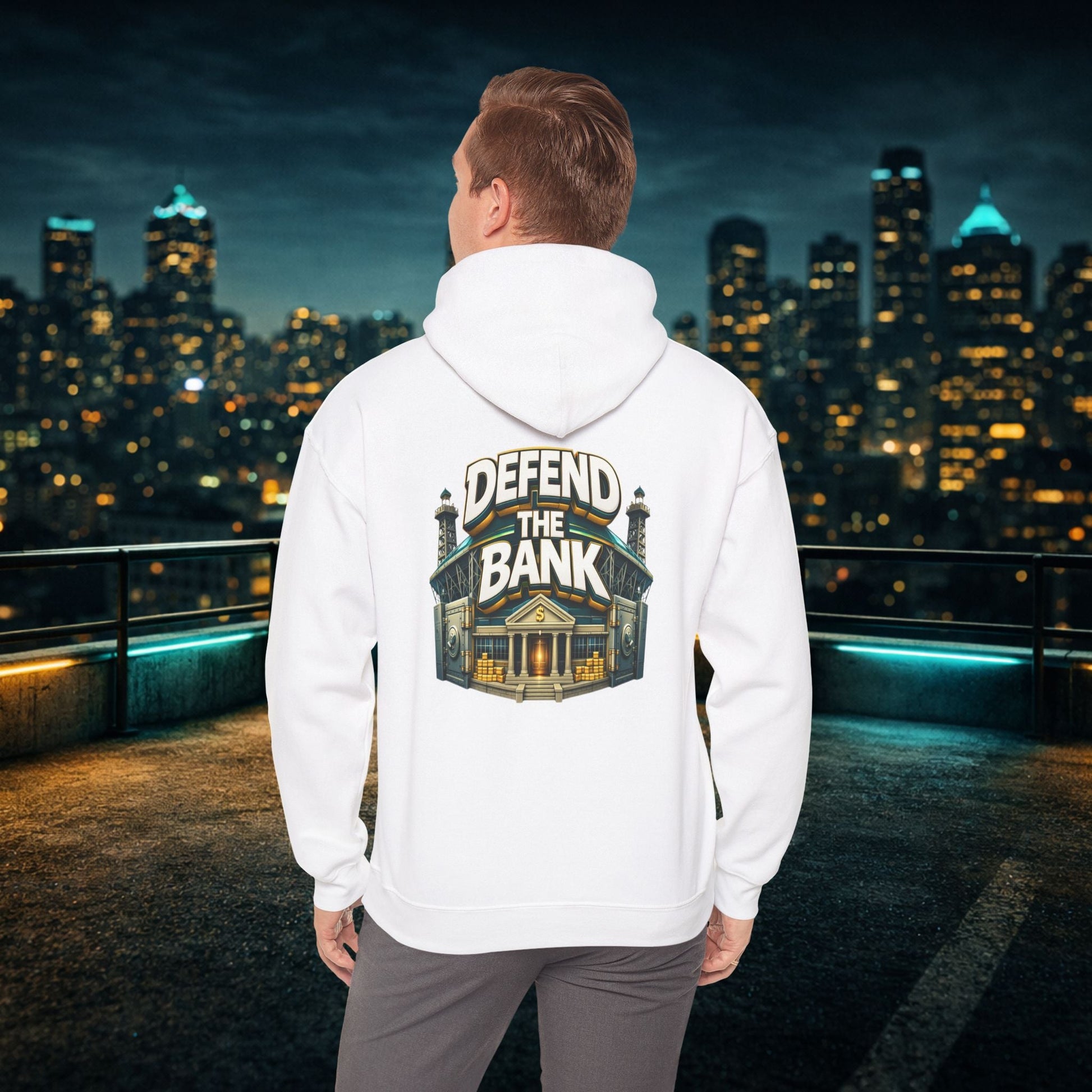 Duuuval Built Different / Defend The Bank Hoodie — Jacksonville Pride Graphic Hoodie Printify