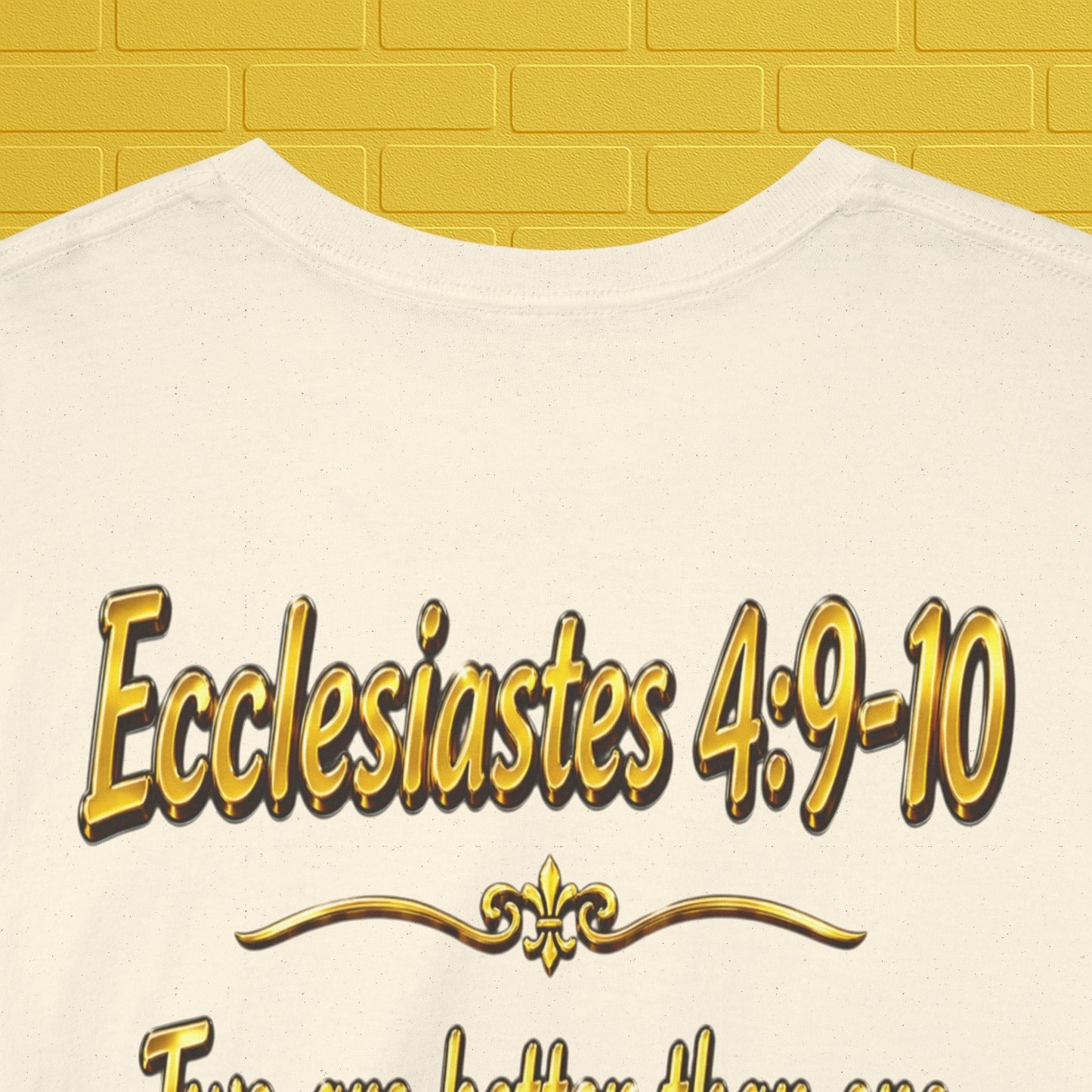 Birthday Tee — "Happy Birthday GLEN & GLENDA”! June 25 2026" with Ecclesiastes 4:9–10 Back Printify