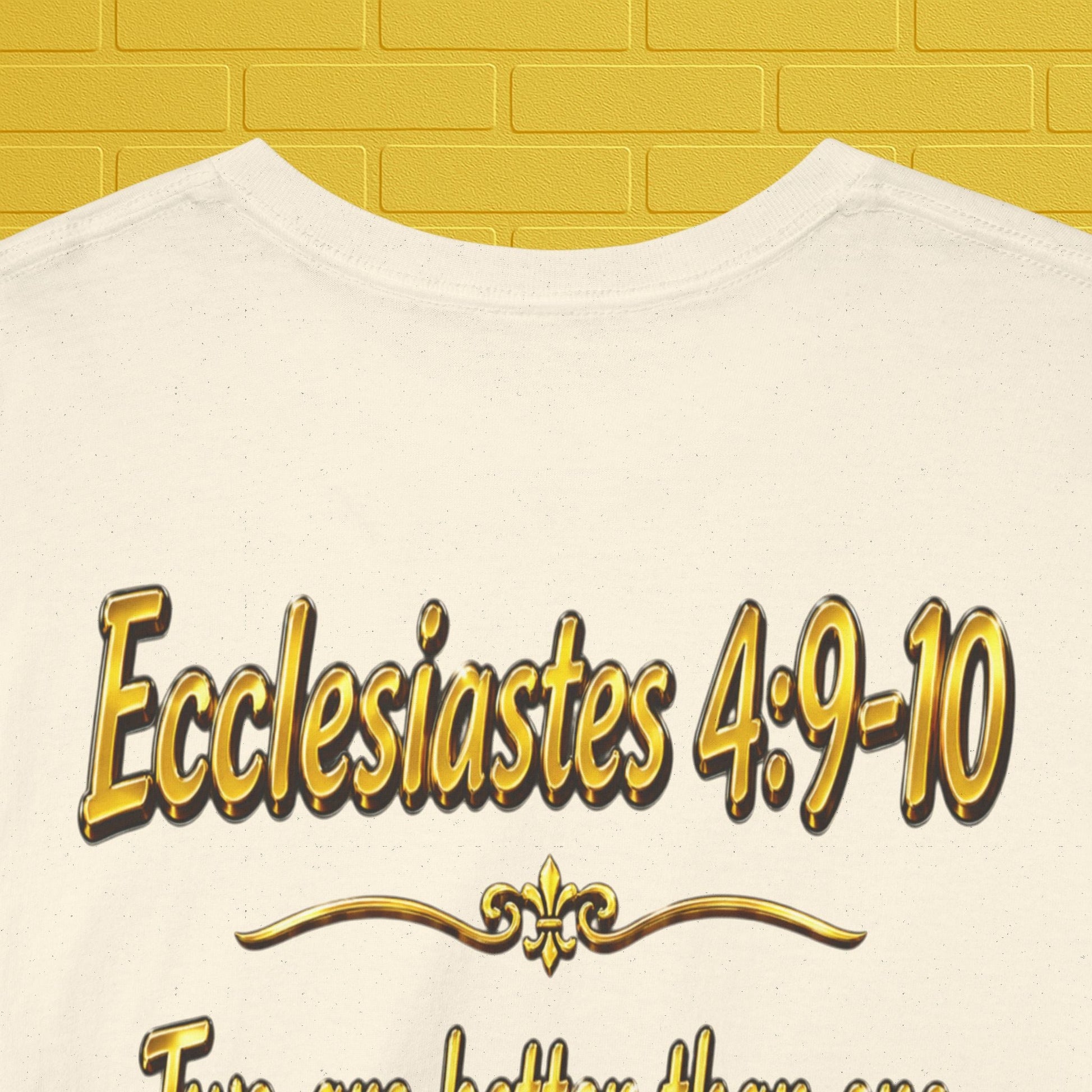 Birthday Tee — "Happy Birthday GLEN & GLENDA”! June 25 2026" with Ecclesiastes 4:9–10 Back Printify