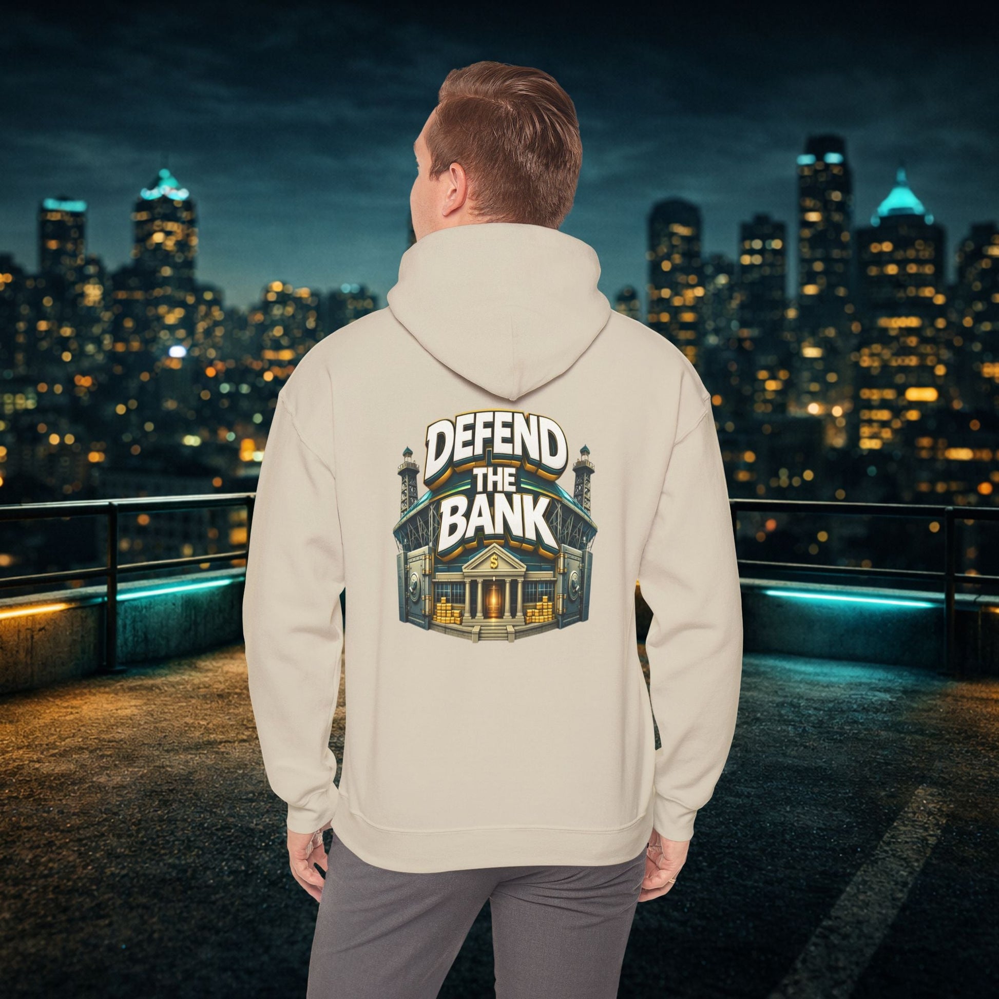 Duuuval Built Different / Defend The Bank Hoodie — Jacksonville Pride Graphic Hoodie Printify