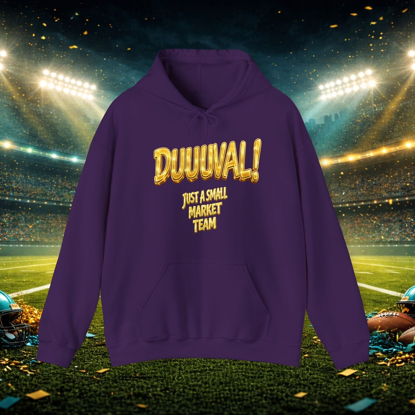 Duuval! Football Hoodie — "Locked In" Small Market Pride Sweatshirt Printify