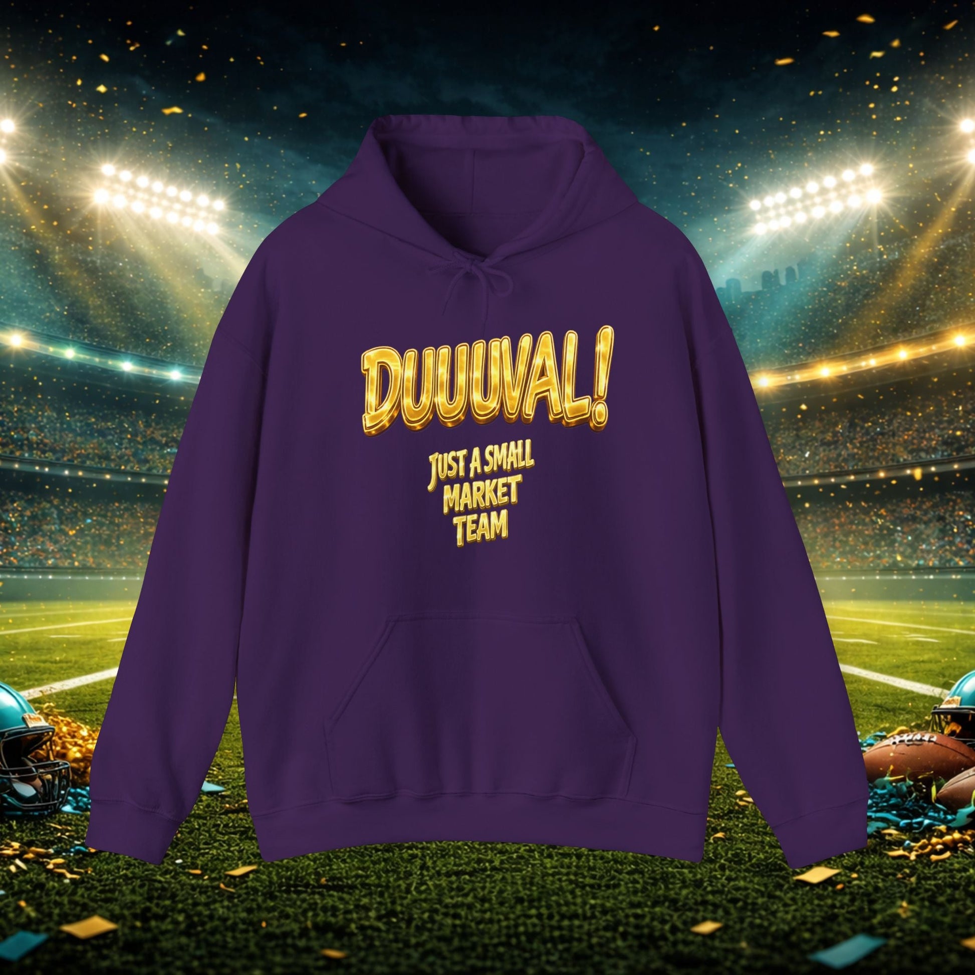 Duuval! Football Hoodie — "Locked In" Small Market Pride Sweatshirt Printify