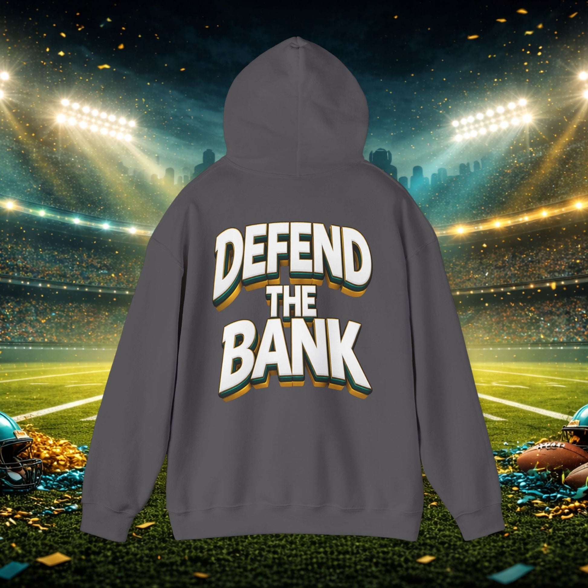 Defend The Bank Hoodie — "DUUUVAL vs EVERYBODY" Jacksonville Streetwear Hoodie Printify