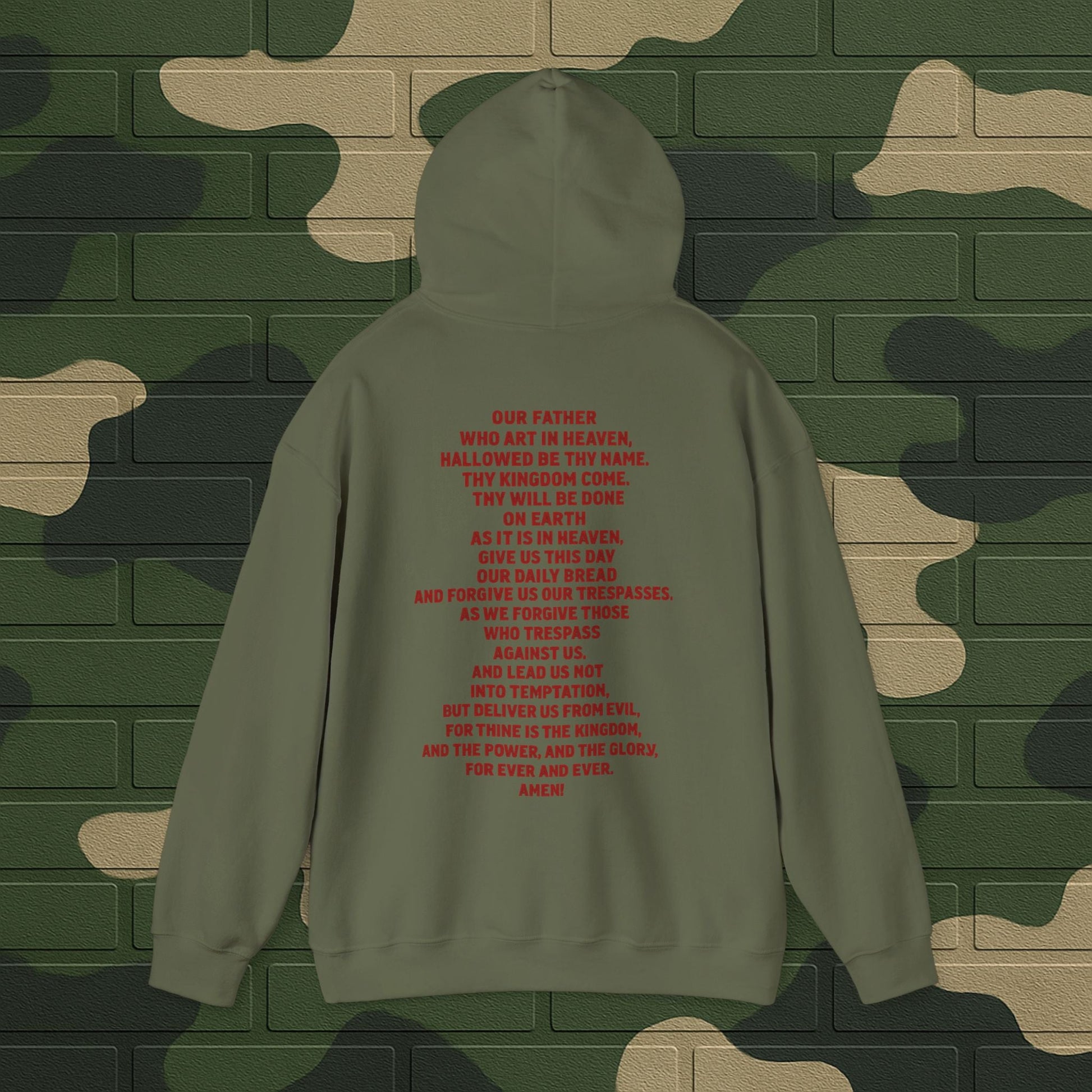 Hoodie — "Long Live Tushay" Memorial Hoodie with Lord's Prayer Back Printify