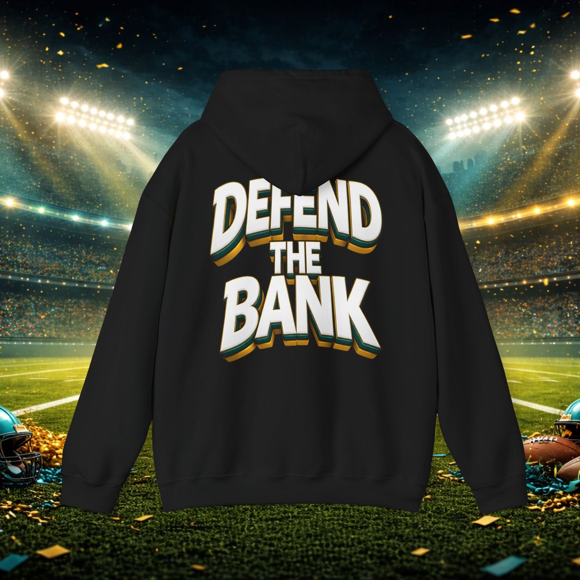 Defend The Bank Hoodie — "DUUUVAL vs EVERYBODY" Jacksonville Streetwear Hoodie Printify