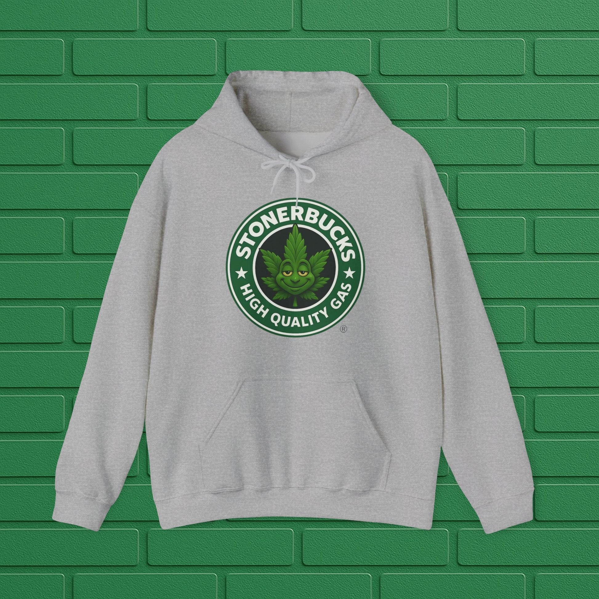 Stonerbucks Hoodie, High-Quality Gas Sweatshirt, Cannabis Apparel, Unisex Pullover, 420 Gift, Streetwear Fashion Printify