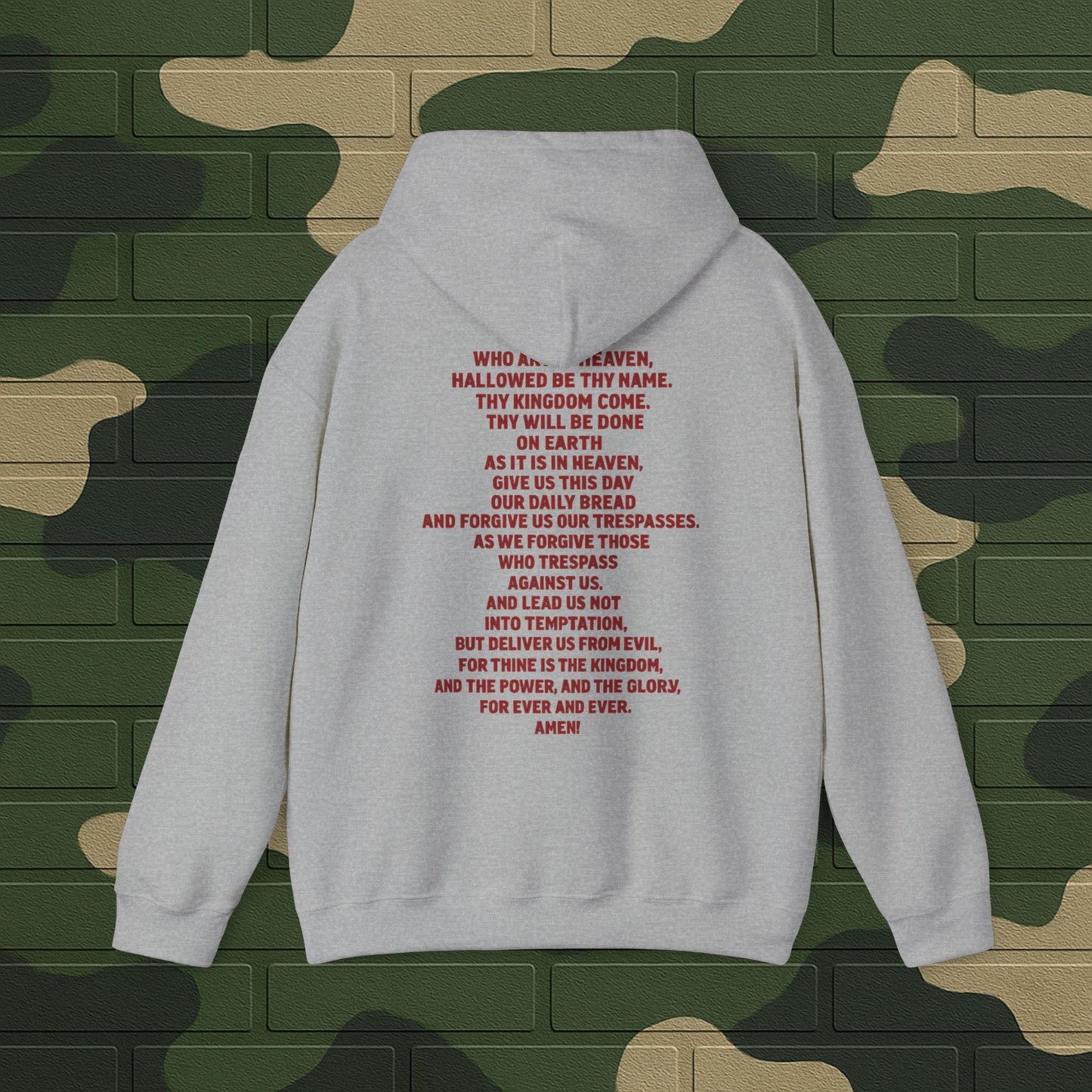 Hoodie — "Long Live Tushay" Memorial Hoodie with Lord's Prayer Back Printify