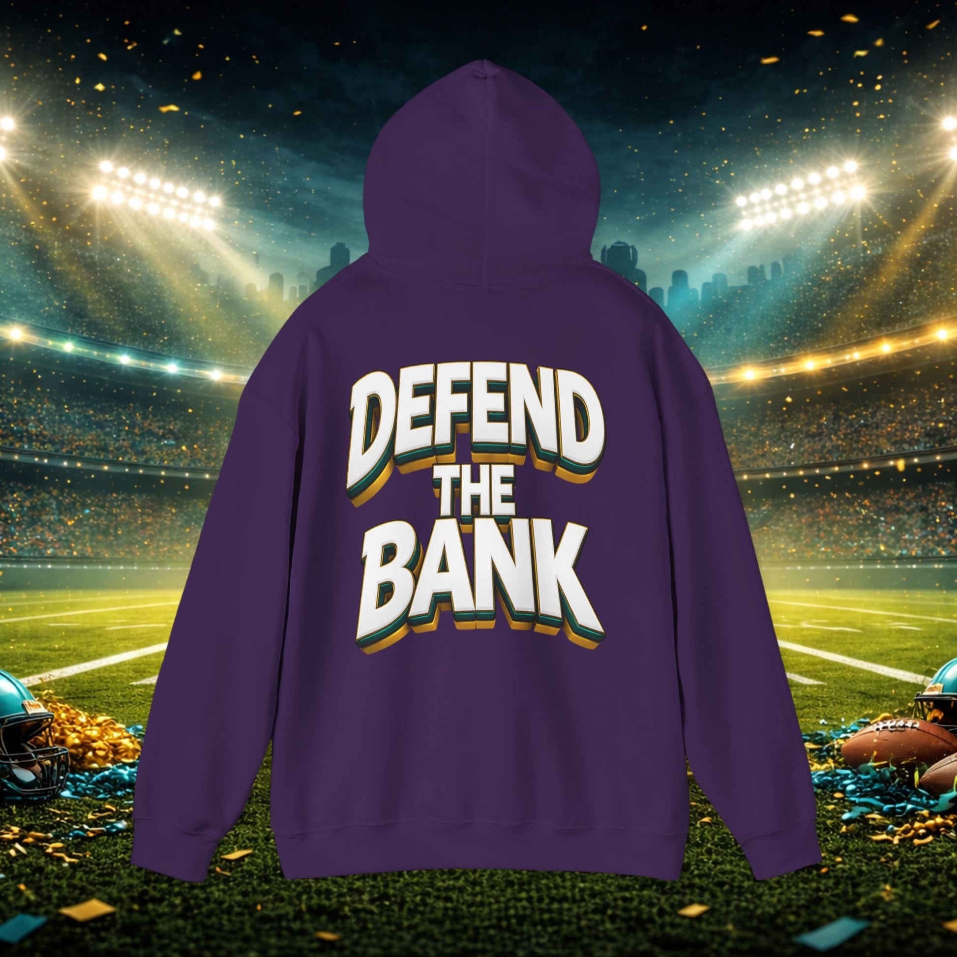 Defend The Bank Hoodie — "DUUUVAL vs EVERYBODY" Jacksonville Streetwear Hoodie Printify