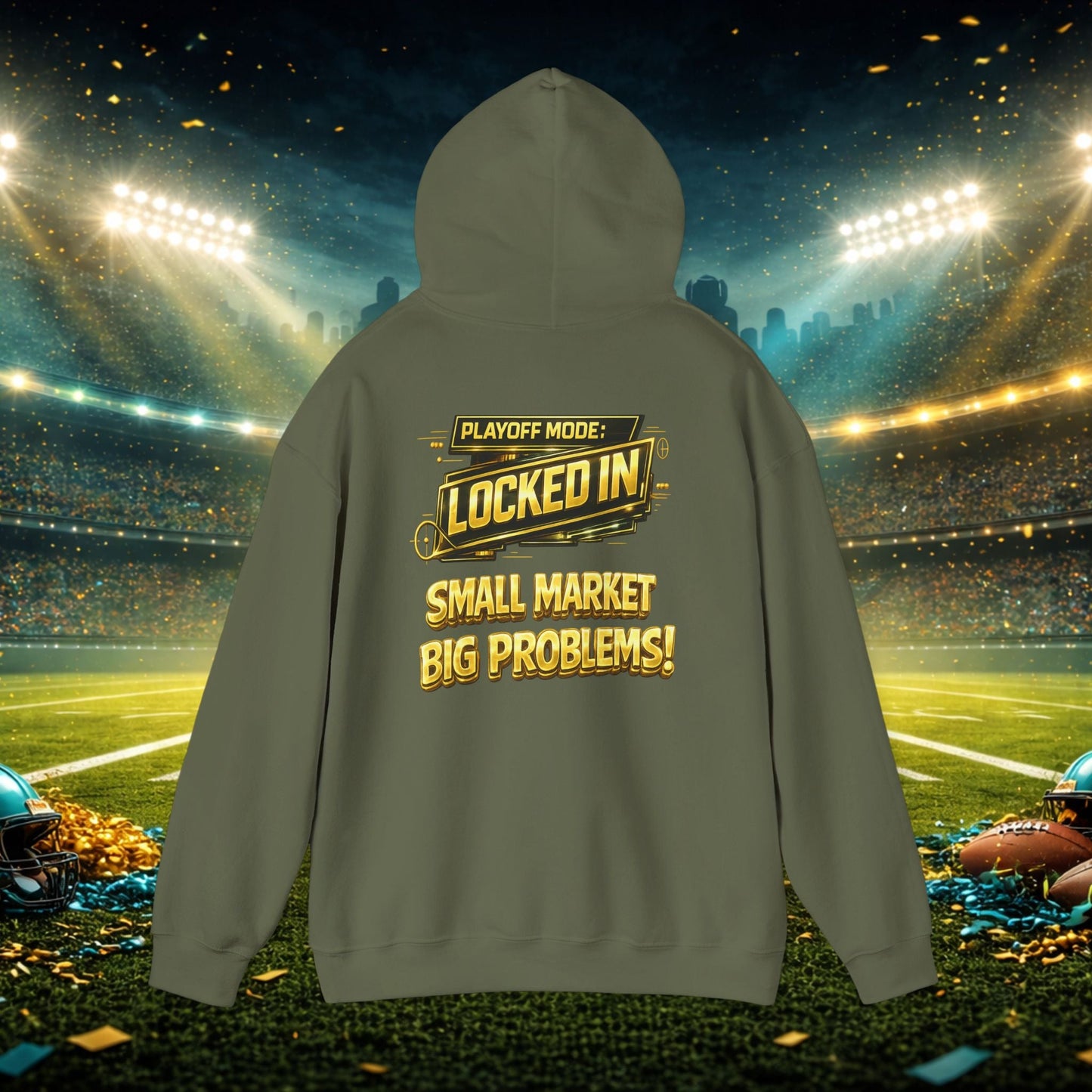 Duuval! Football Hoodie — "Locked In" Small Market Pride Sweatshirt Printify