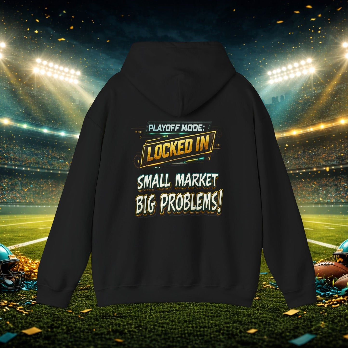 Duval vs All Y’all Hoodie — "Playoff Mode: Locked In" Football Fan Sweatshirt Printify