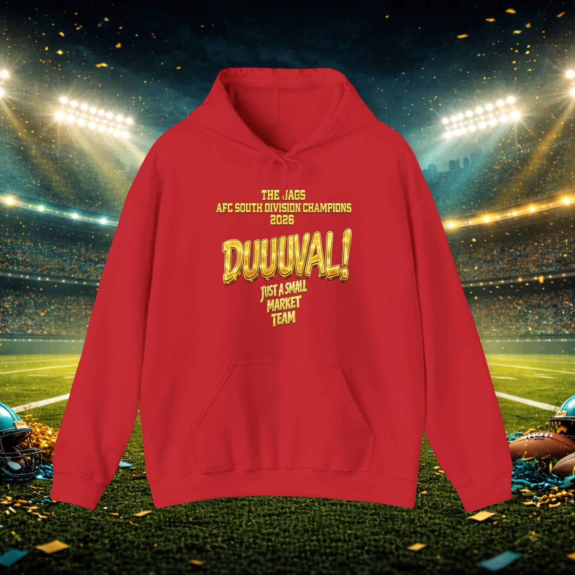 Duuval! Football Hoodie — "Locked In" Small Market Pride Sweatshirt Printify