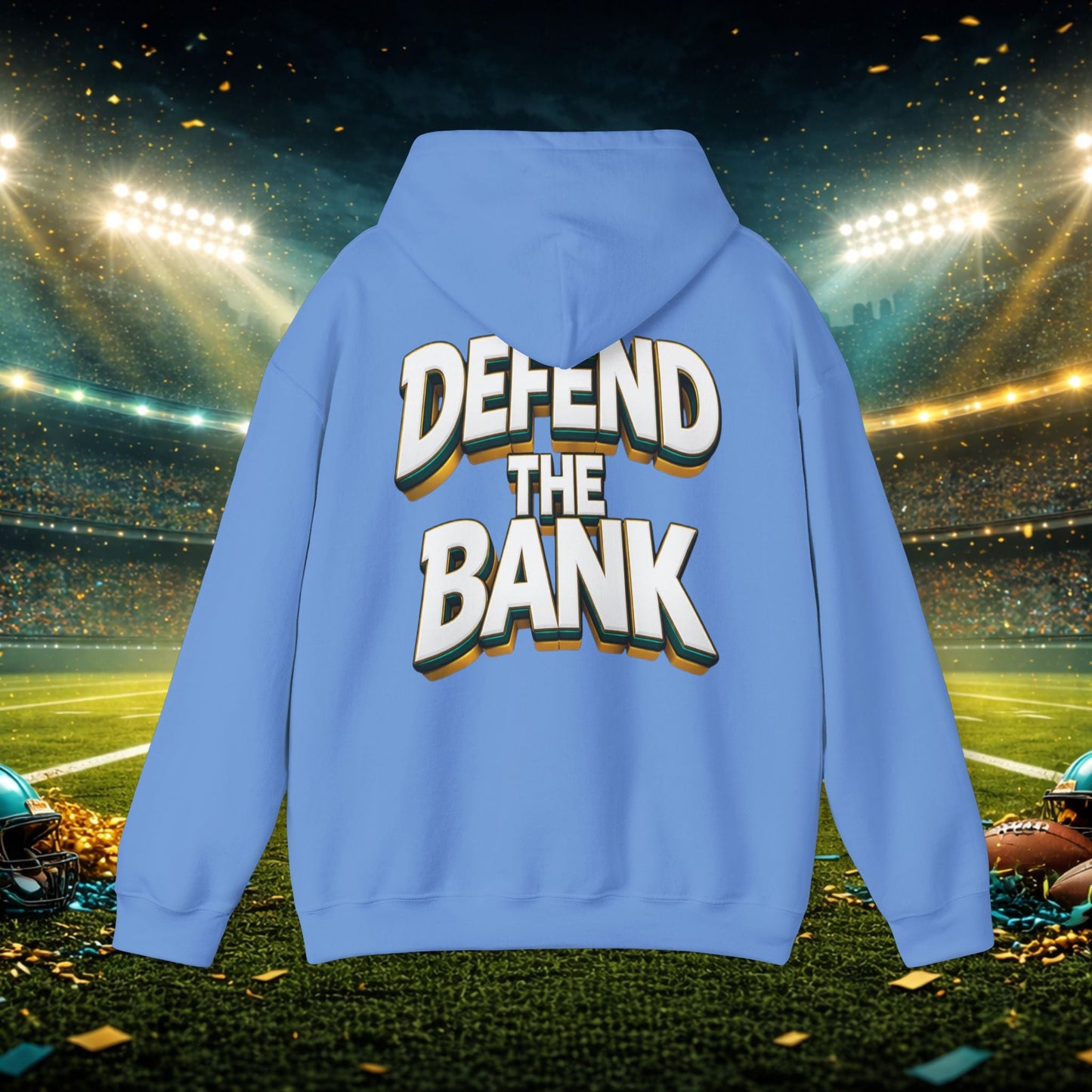 Defend The Bank Hoodie — "DUUUVAL vs EVERYBODY" Jacksonville Streetwear Hoodie Printify