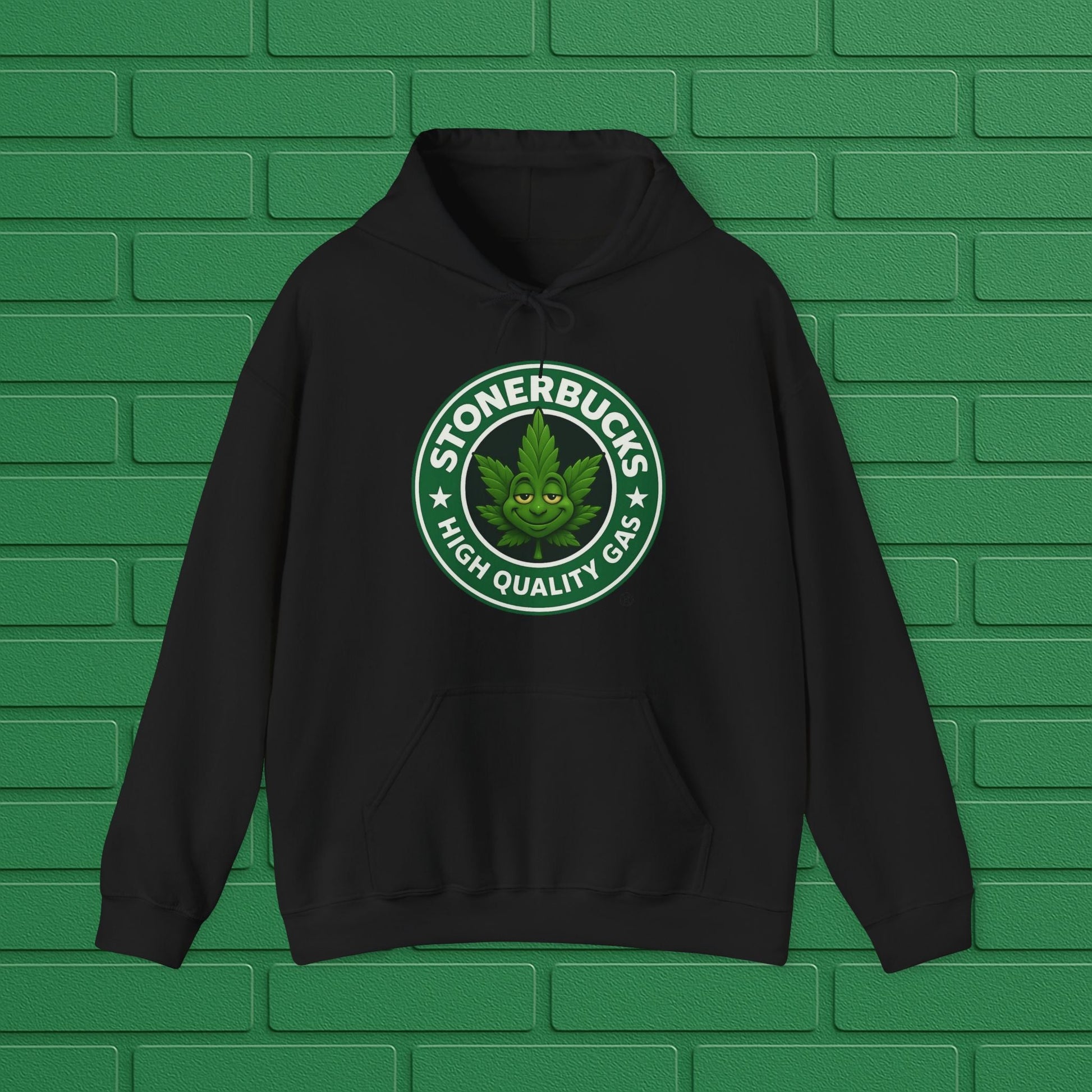 Stonerbucks Hoodie, High-Quality Gas Sweatshirt, Cannabis Apparel, Unisex Pullover, 420 Gift, Streetwear Fashion Printify