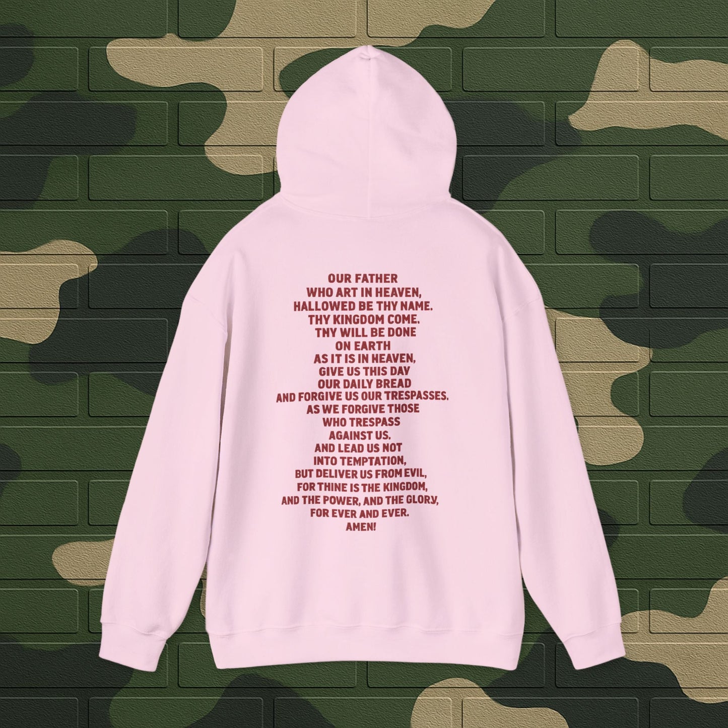 Hoodie — "Long Live Tushay" Memorial Hoodie with Lord's Prayer Back Printify