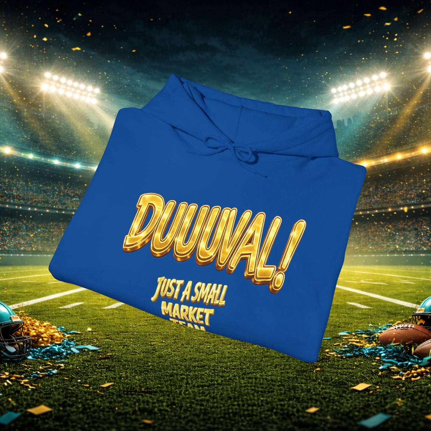 Duuval! Football Hoodie — "Locked In" Small Market Pride Sweatshirt Printify