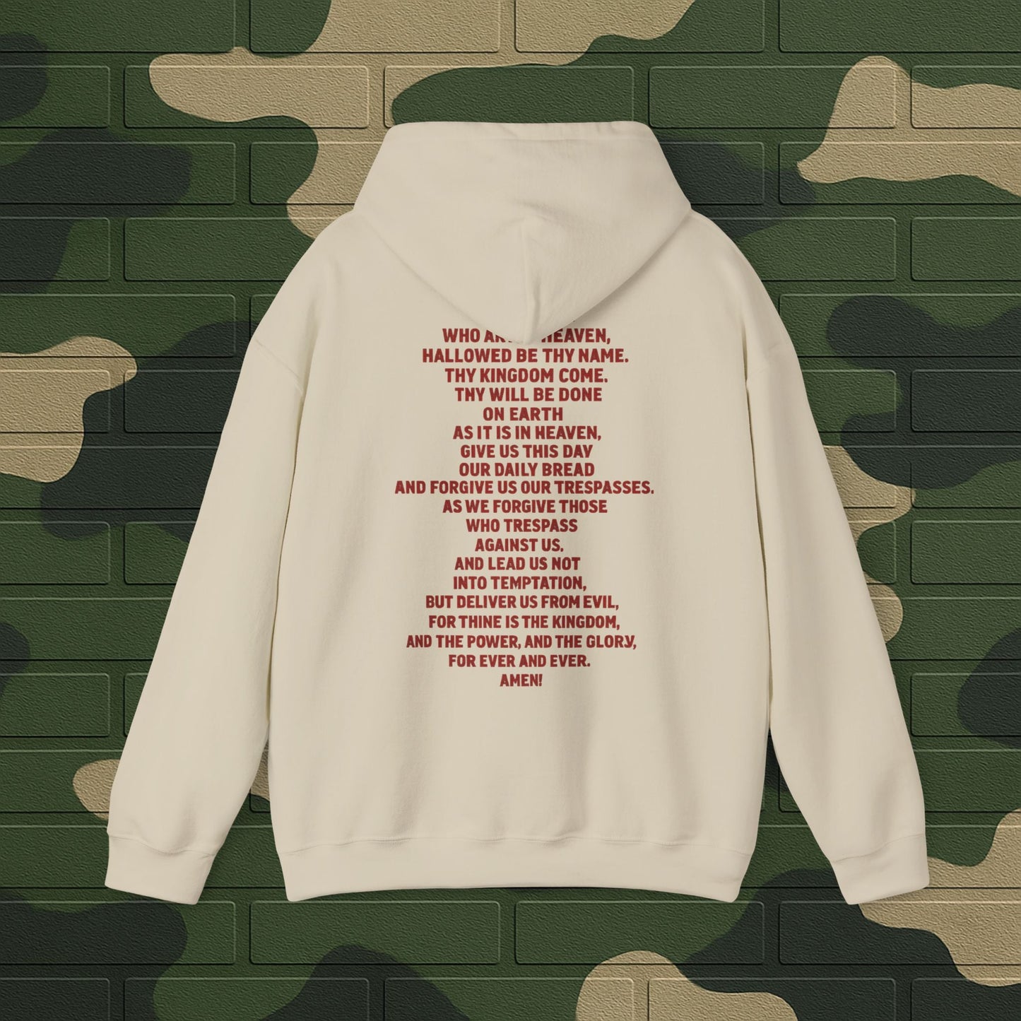 Hoodie — "Long Live Tushay" Memorial Hoodie with Lord's Prayer Back Printify