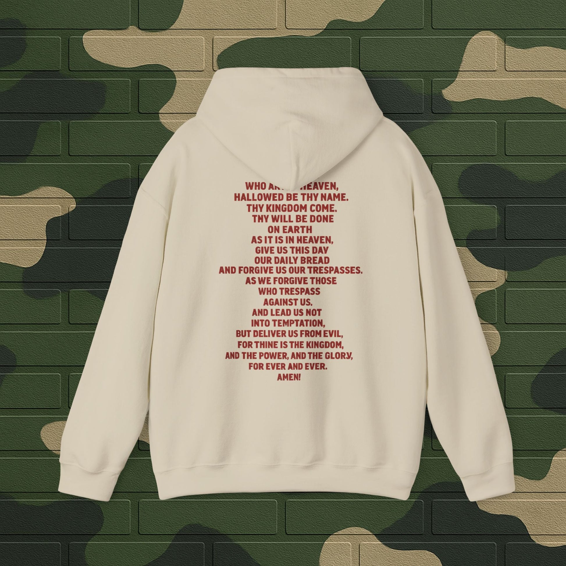 Hoodie — "Long Live Tushay" Memorial Hoodie with Lord's Prayer Back Printify