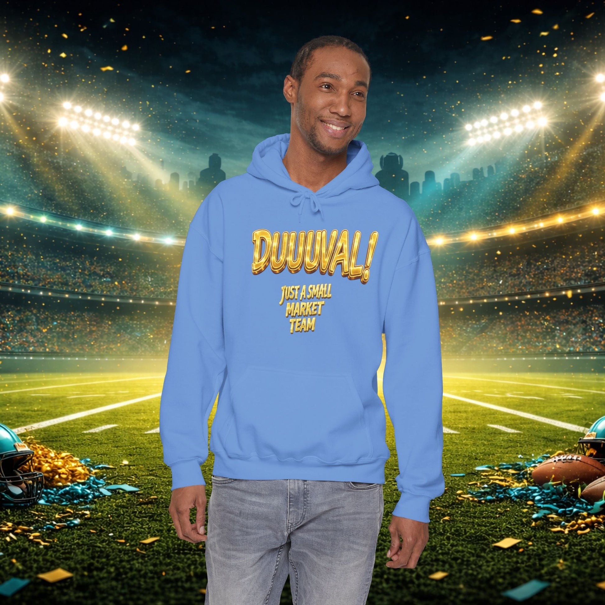 Duuval! Football Hoodie — "Locked In" Small Market Pride Sweatshirt Printify