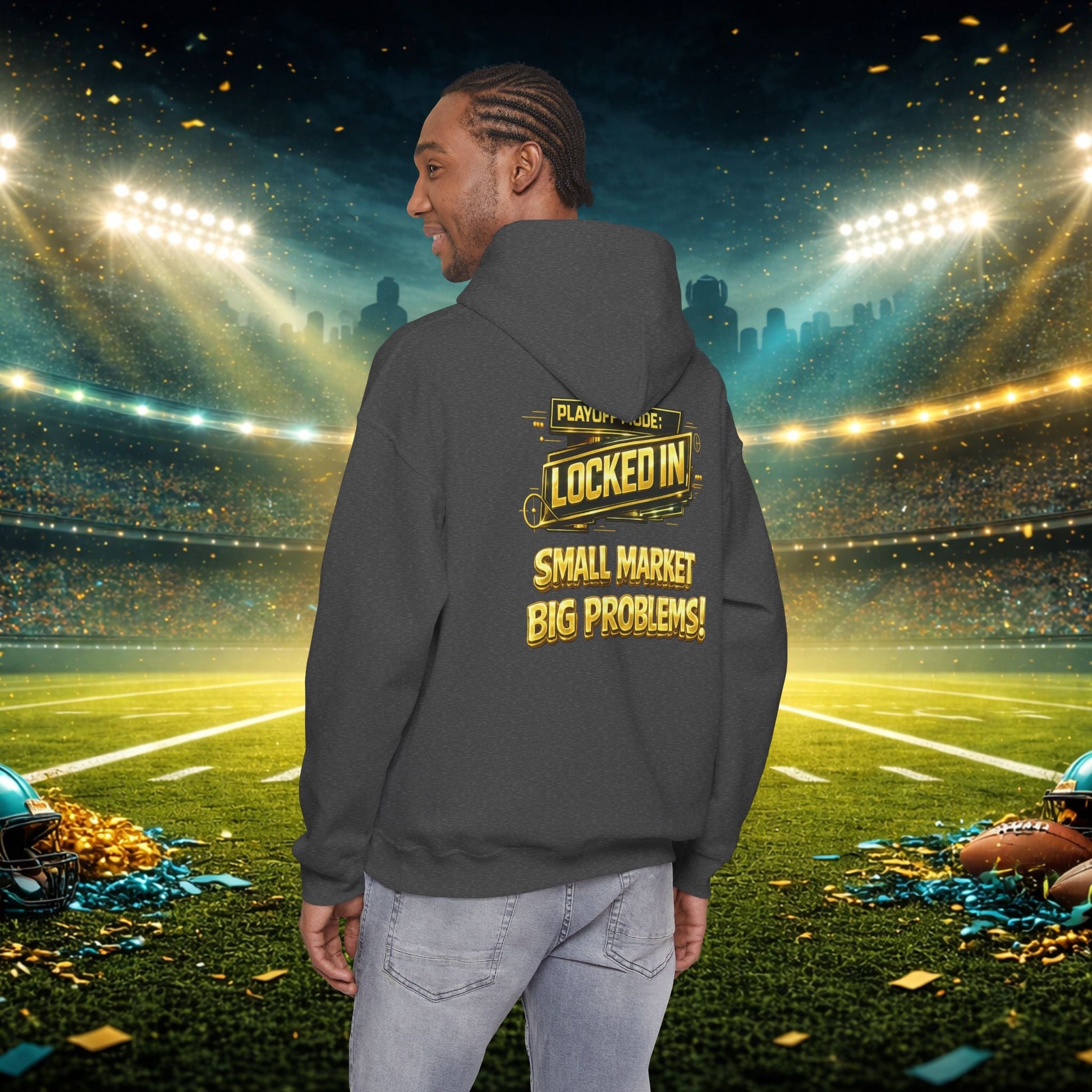 Duuval! Football Hoodie — "Locked In" Small Market Pride Sweatshirt Printify