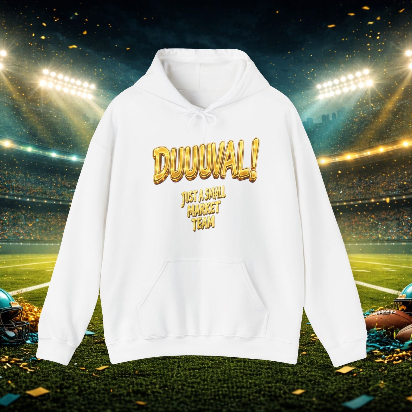 Duuval! Football Hoodie — "Locked In" Small Market Pride Sweatshirt Printify