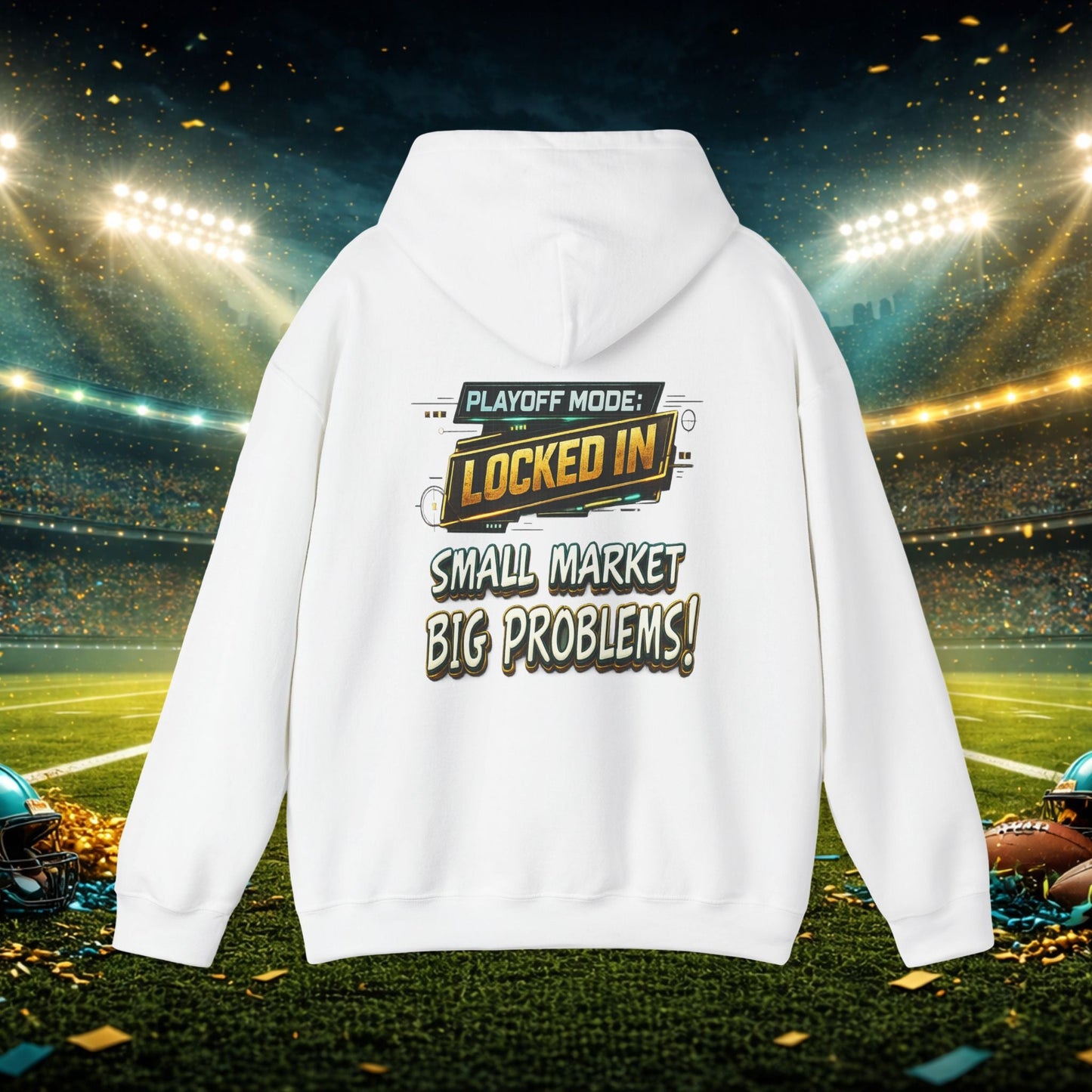 Duval vs All Y’all Hoodie — "Playoff Mode: Locked In" Football Fan Sweatshirt Printify
