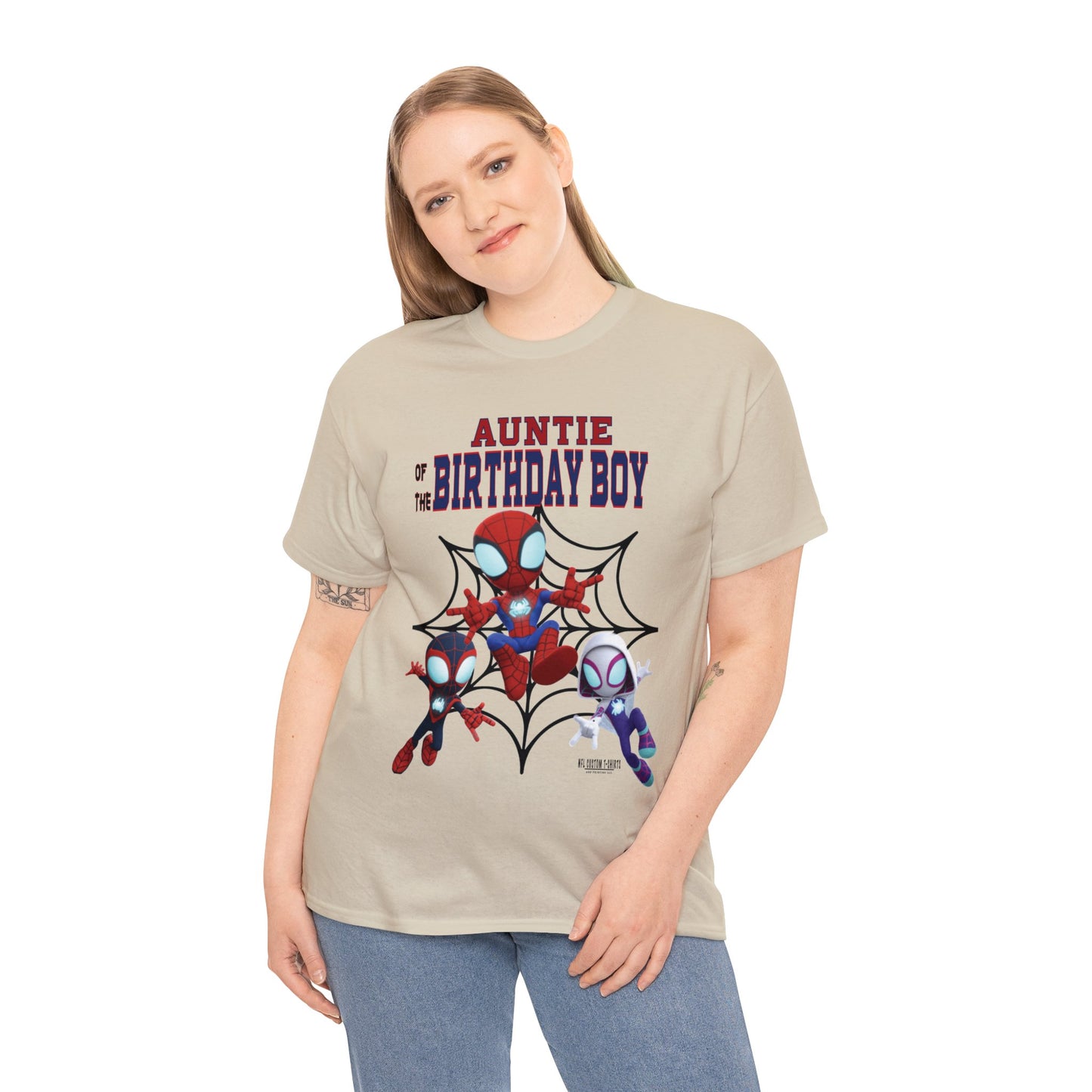 KJ BIRTHDAY AUNTIE Heavy Cotton Tee Printify