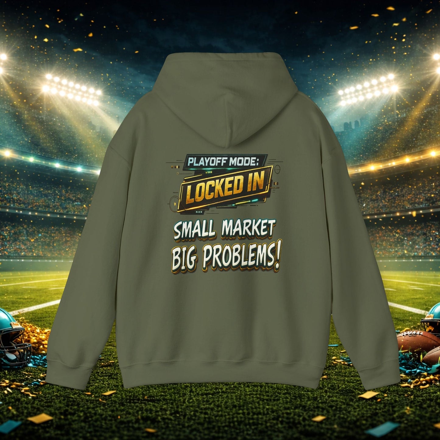Duval vs All Y’all Hoodie — "Playoff Mode: Locked In" Football Fan Sweatshirt Printify