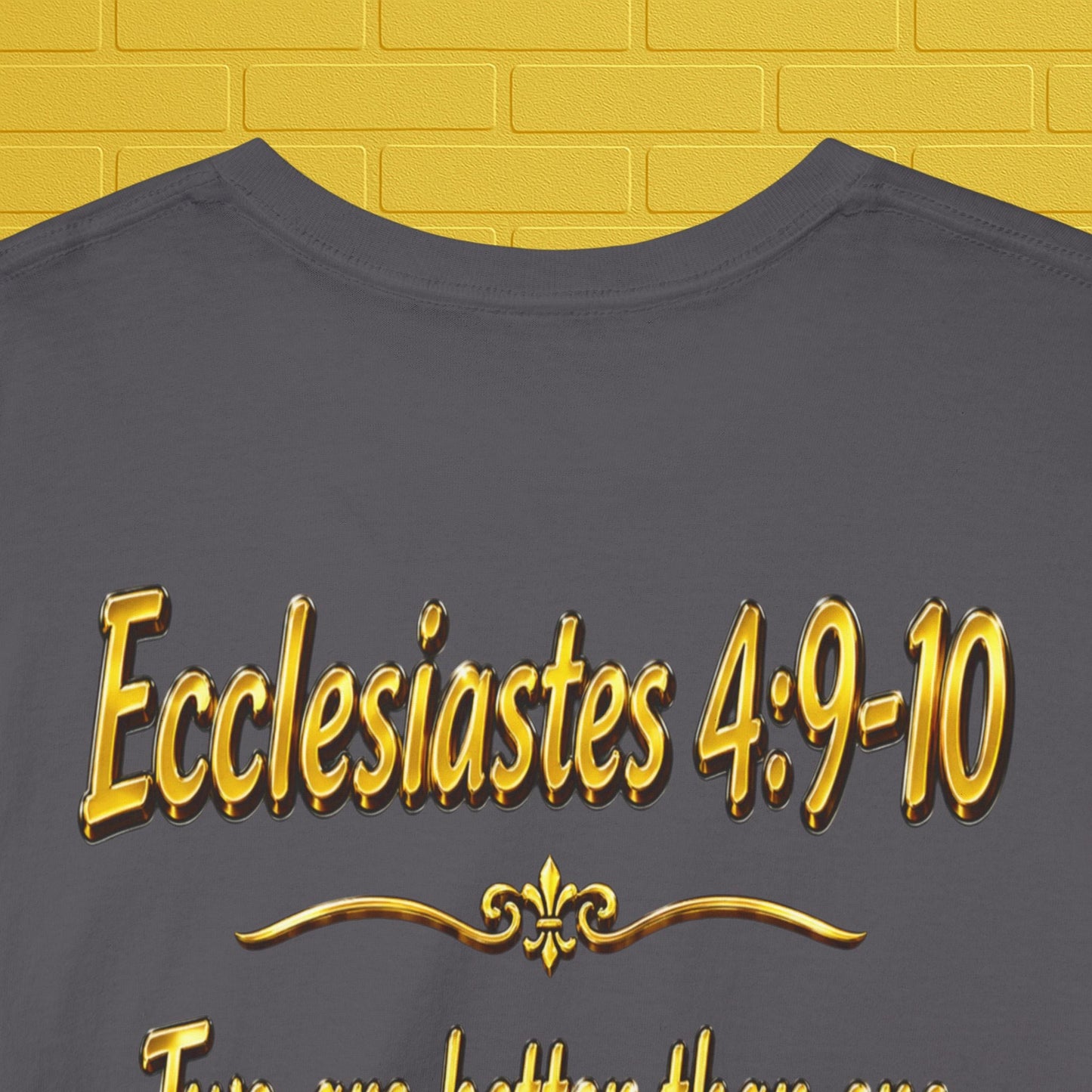 Birthday Tee — "Happy Birthday GLEN & GLENDA”! June 25 2026" with Ecclesiastes 4:9–10 Back Printify
