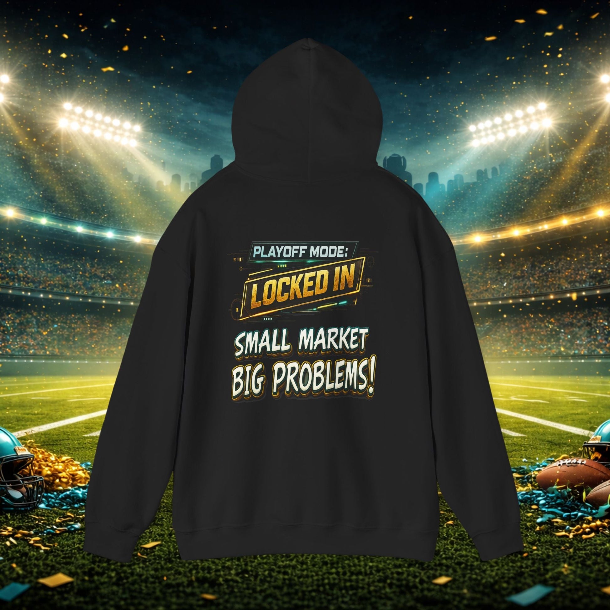 Duval vs All Y’all Hoodie — "Playoff Mode: Locked In" Football Fan Sweatshirt Printify
